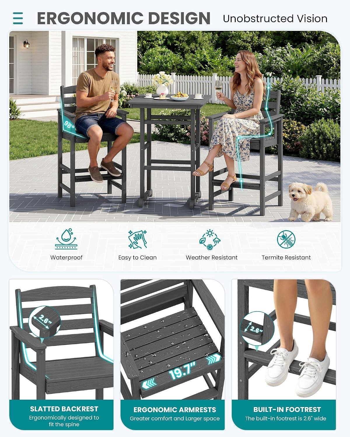 SERWALL HDPE Adirondack Bar Set: My Take