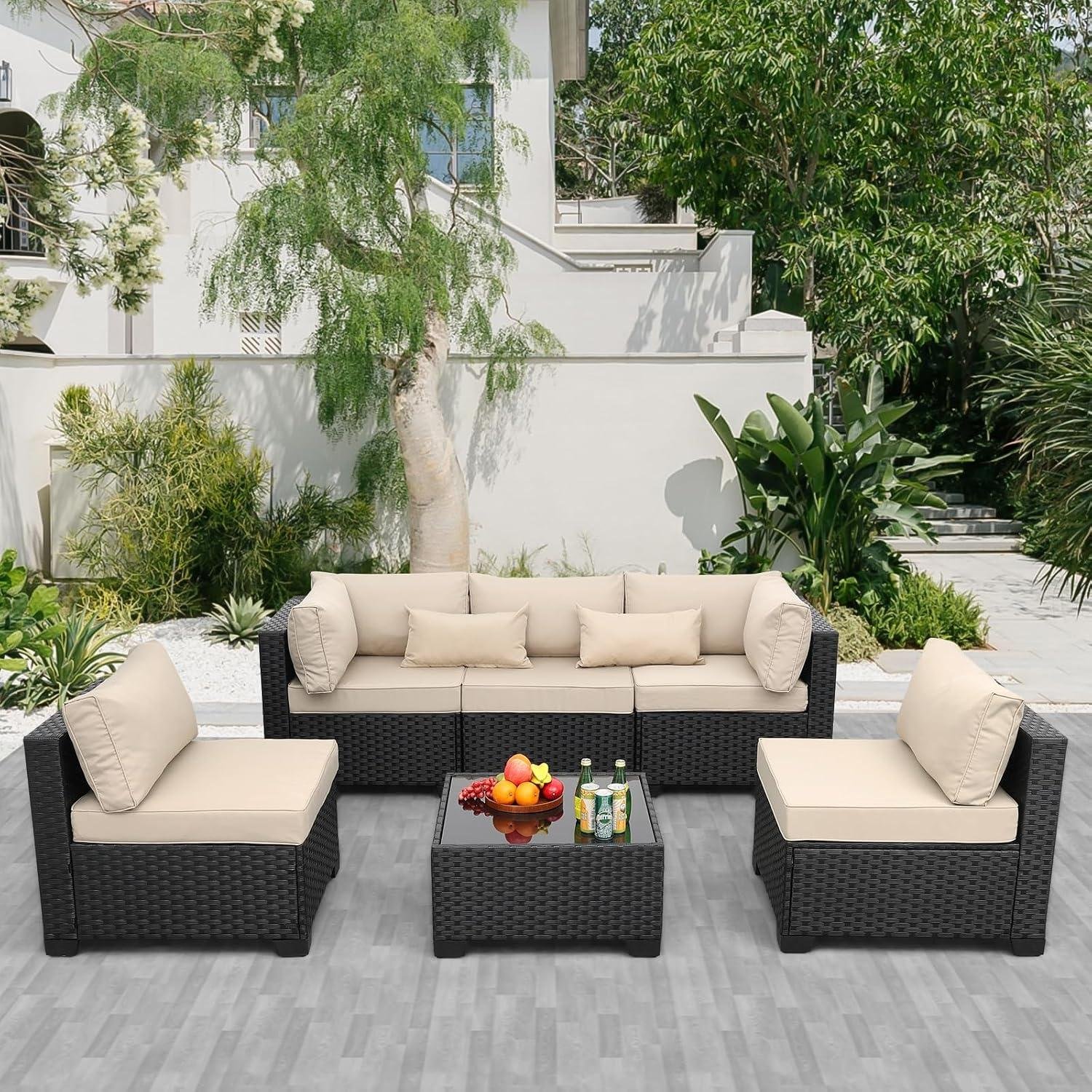 My Take on the Rattaner 6-Piece Wicker Sectional Set