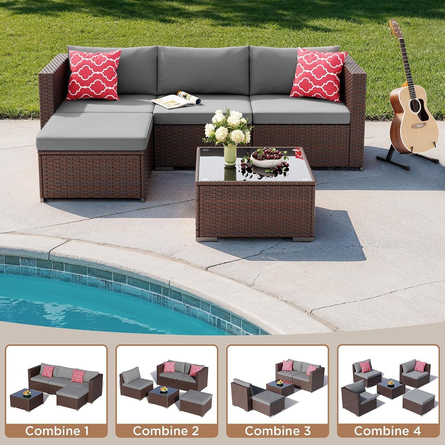 My Take on the Aiho Grey Wicker 5-Piece Patio Set