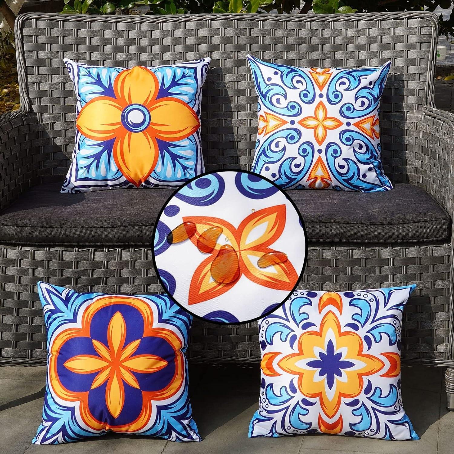 ONWAY Waterproof Boho Pillow Covers: My Patio Pick