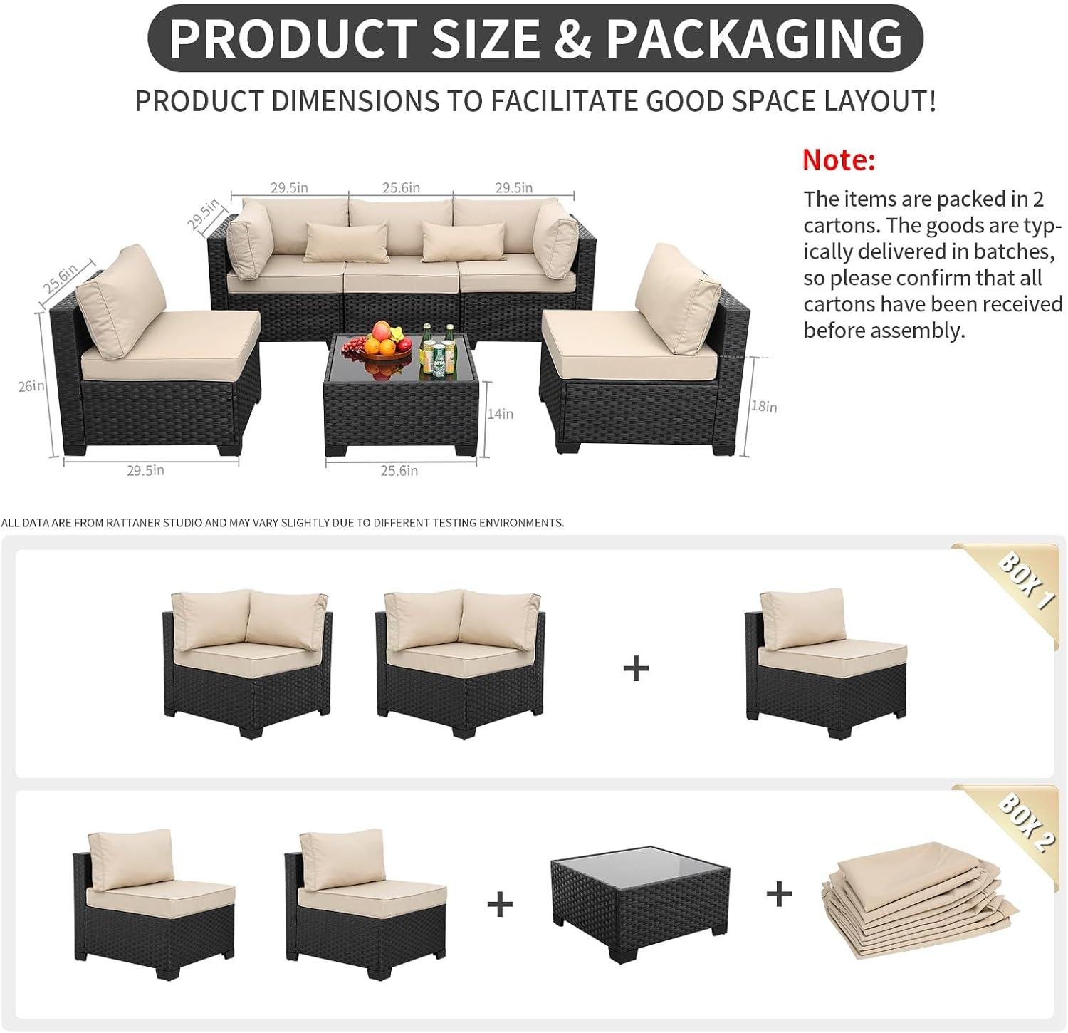 My Take on the Rattaner 6-Piece Wicker Sectional Set