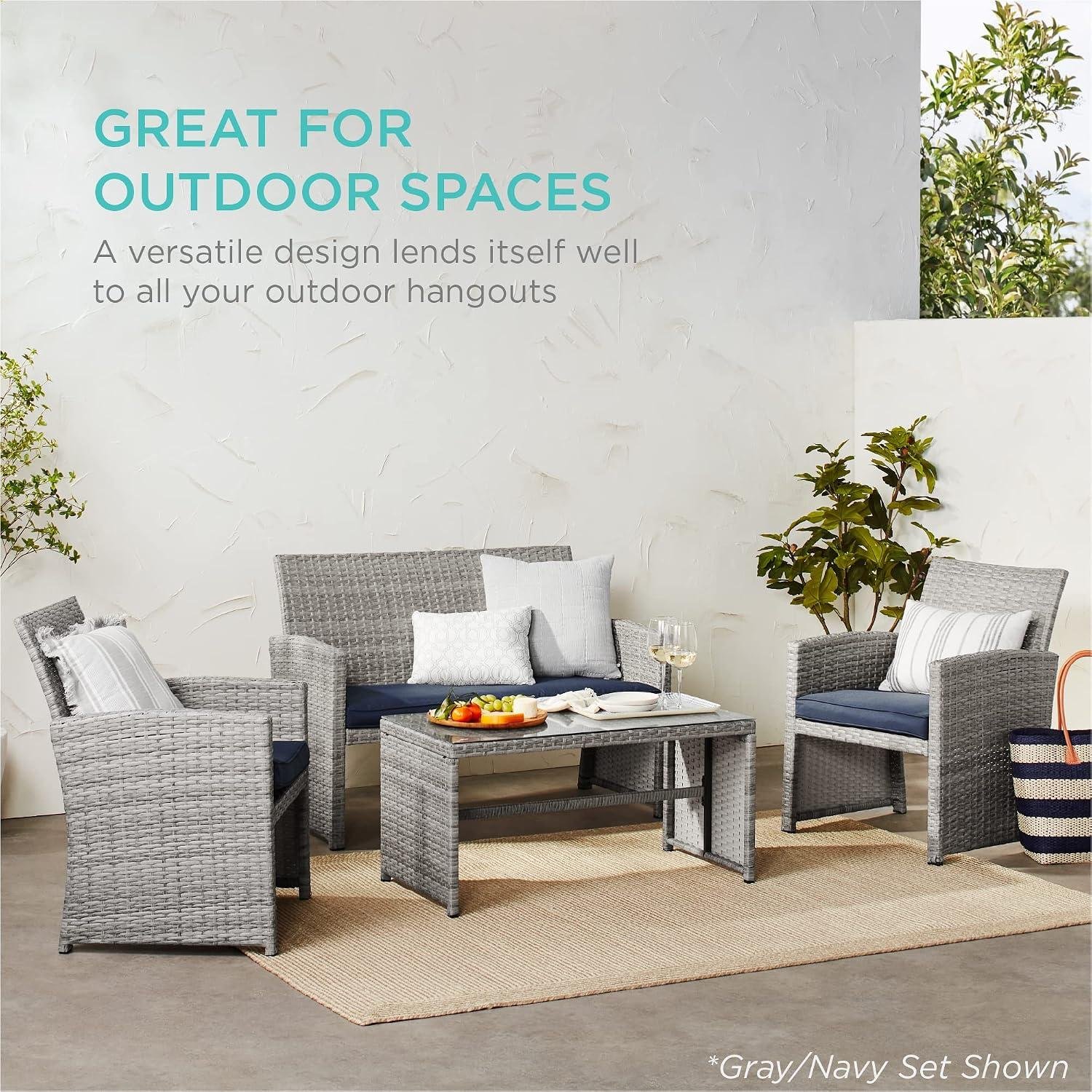 My Take: Best Choice 4-Piece Wicker Patio Set