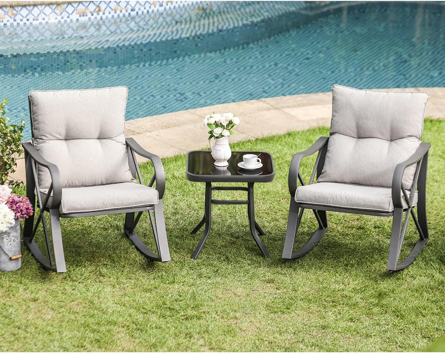 My Take on COSIEST Rocking Bistro Set for Patios