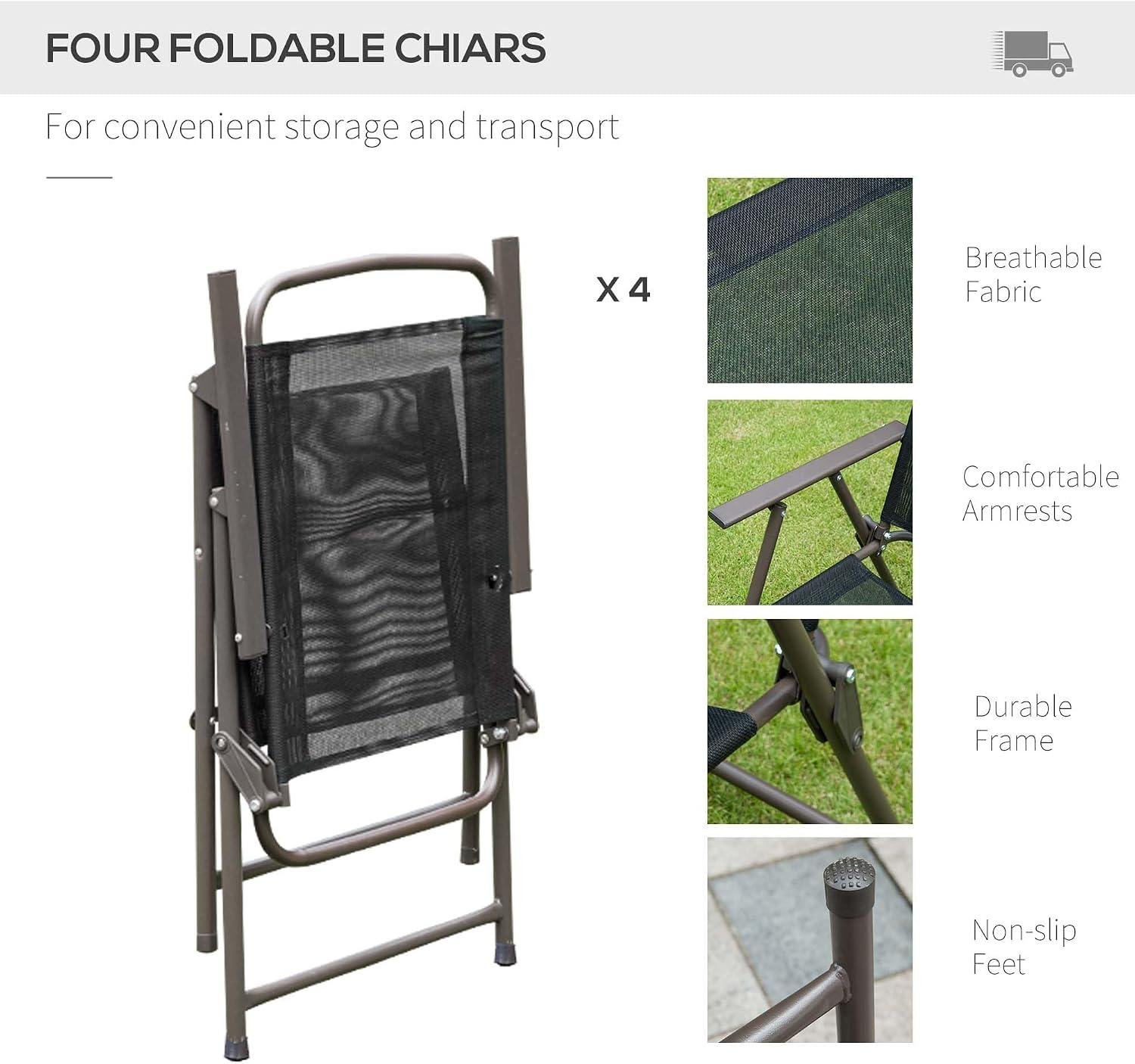 <p><strong>I Tested the Outsunny 6-Piece Patio Dining Set</strong></p><p>“></p><p>As a woodworker, I went in looking for real grain and honest joinery-but this set is a <strong>wood-look</strong> piece, not a wood piece. The “coffee” tone reads like a warm stain from a few feet away, yet up close you can tell it’s a uniform factory finish over <strong>powder-coated steel</strong> rather than any identifiable species (no pores, no ray fleck, no grain chatoyance). The upside is consistency: the frames look tidy, and the folding chair hardware feels purpose-built for quick setup. The table’s <strong>5mm tempered glass</strong> top is the visual highlight-clean edges, easy wipe-down, and it avoids the “checkerboard sheen” you sometimes see with cheaper thin glass. What didn’t impress me is the tactile side: don’t expect the depth or warmth you’d get from even basic outdoor hardwoods, and any dings to the coating will show as a hard contrast instead of blending like a scar in real timber.</p><table class=