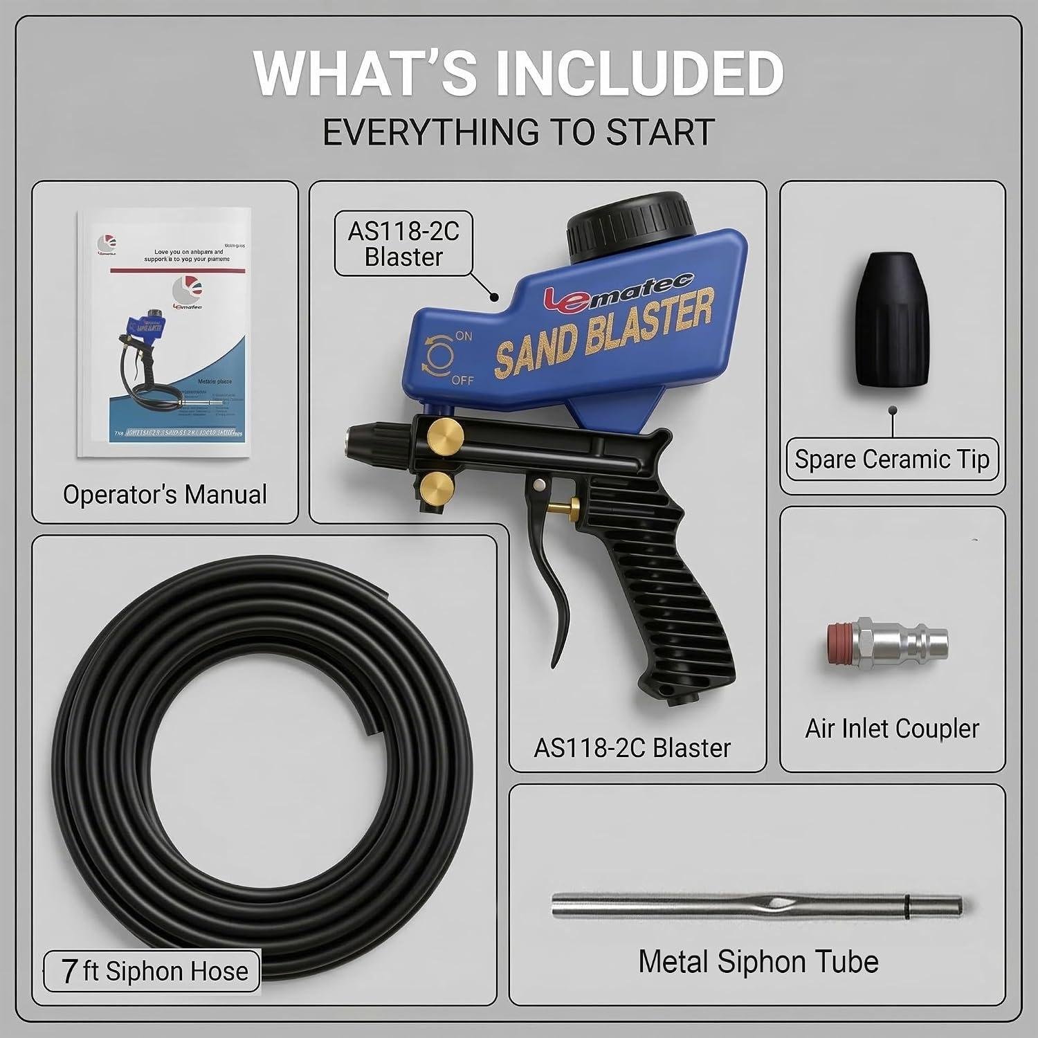 LE LEMATEC Sandblaster Gun Review: Right for Our Shop?