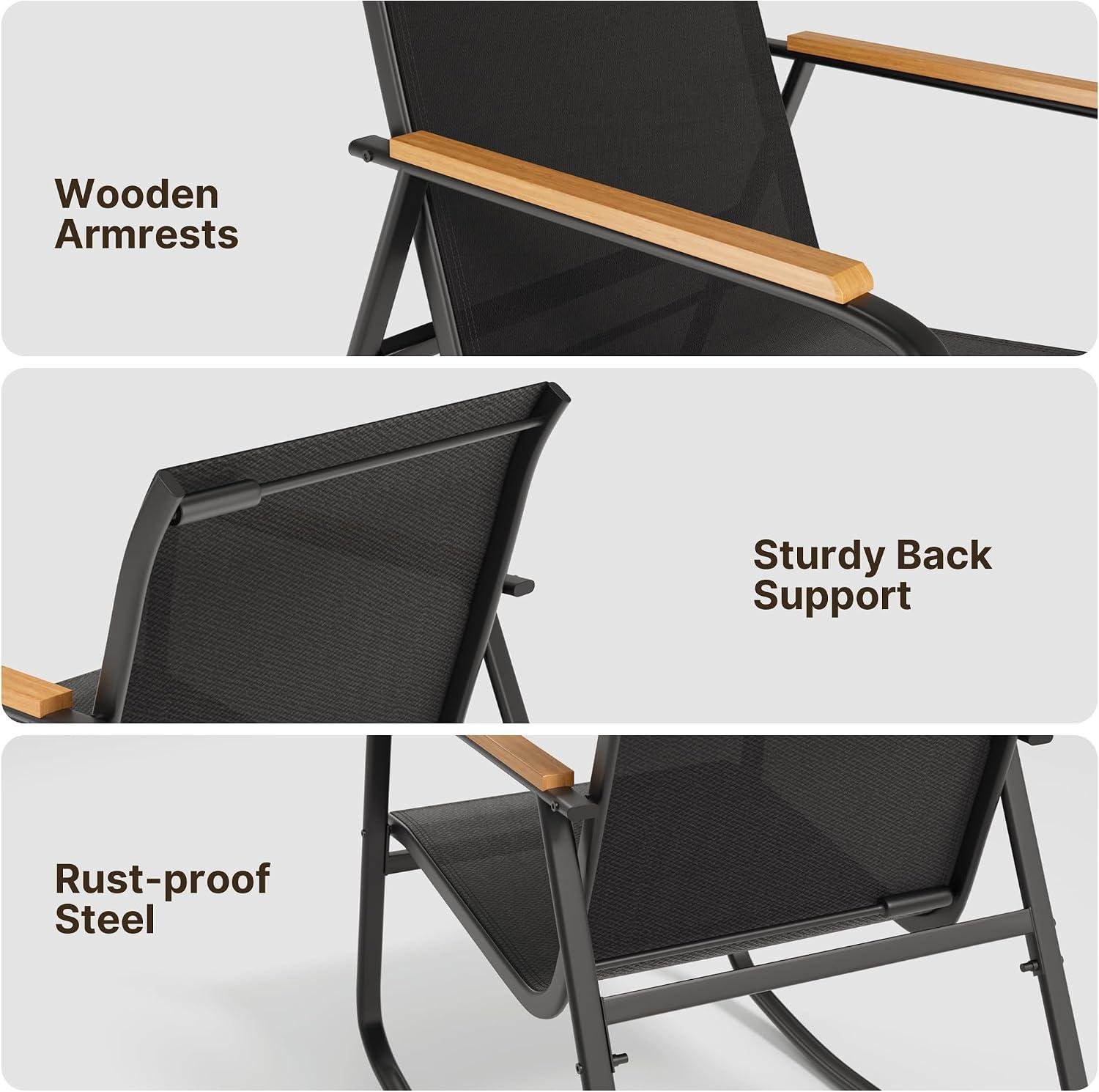 My Take on This 4-Piece Rocking Patio Set (Wood Arms)