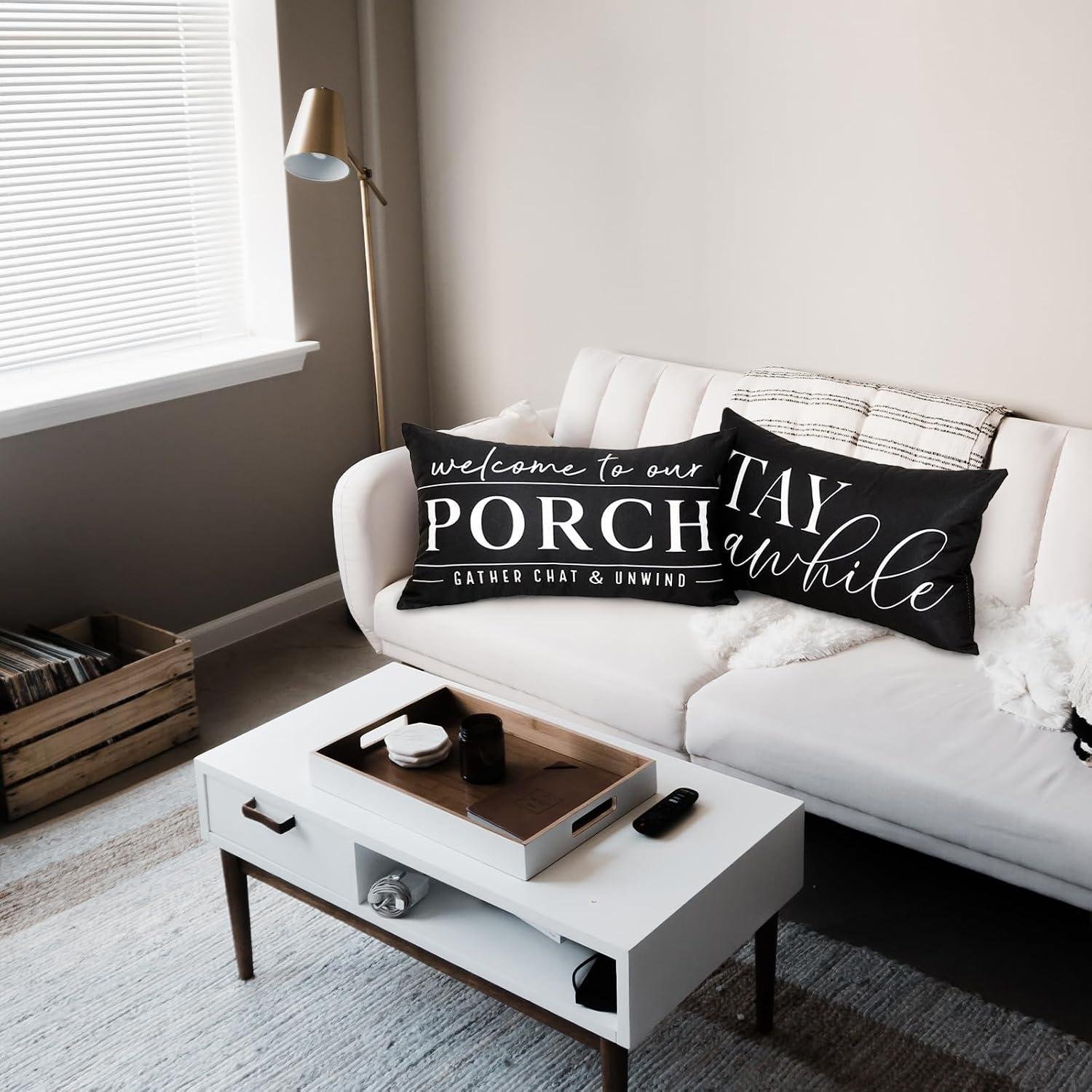 <p><strong>I Tried TAJWE Waterproof Porch Pillow Covers (12×20)</strong></p><p>“></p><h2>Pros & Cons (From a Woodworker’s Porch)</h2><p>Even though these are pillow <em>covers</em> (not a furniture set), they still affect how your outdoor wood pieces look and hold up. I judge them the same way I judge a good bench build: clean workmanship, consistent “finish,” and whether they’ll survive real weather without making my porch setup look tired.</p><table class=