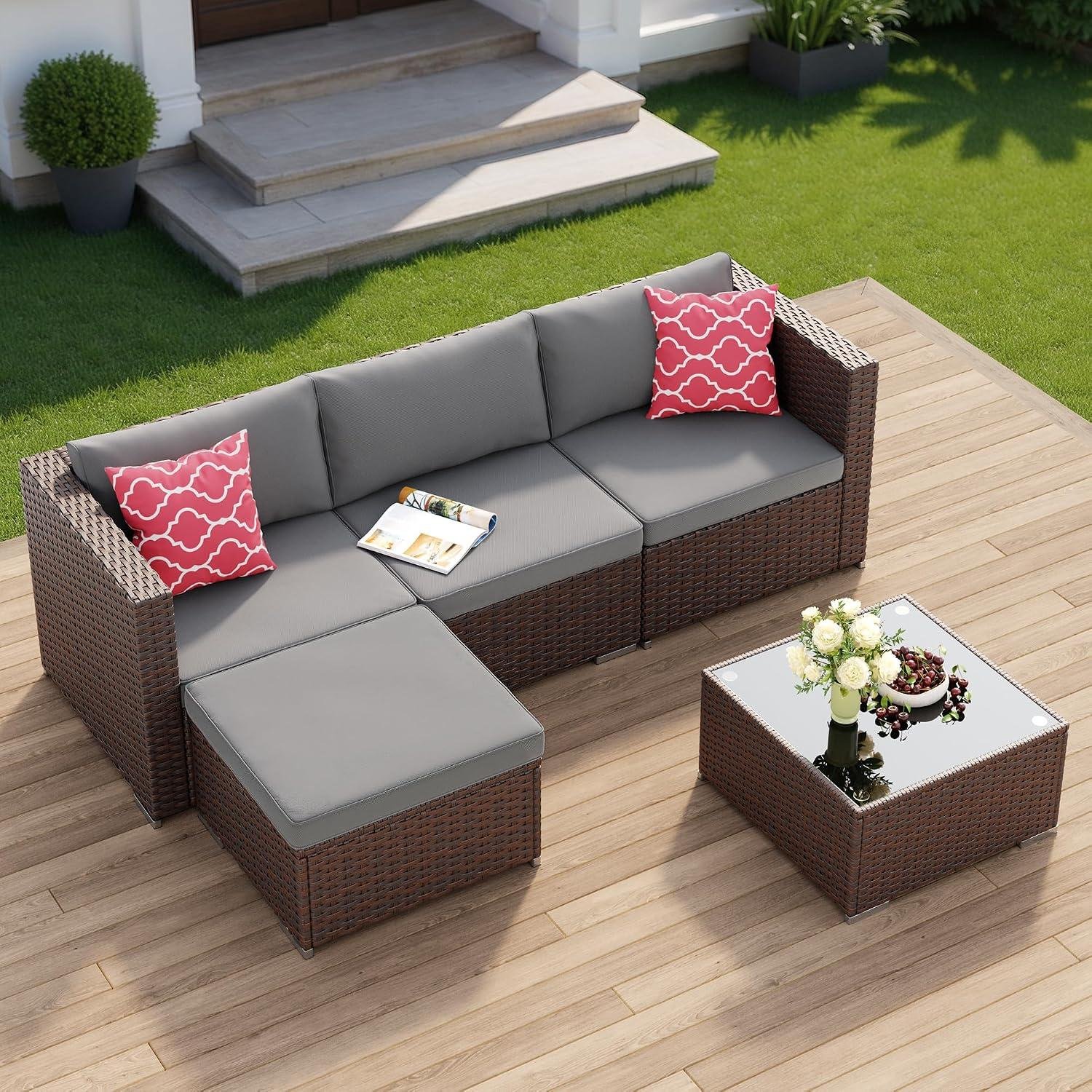 My Take on the Aiho Grey Wicker 5-Piece Patio Set