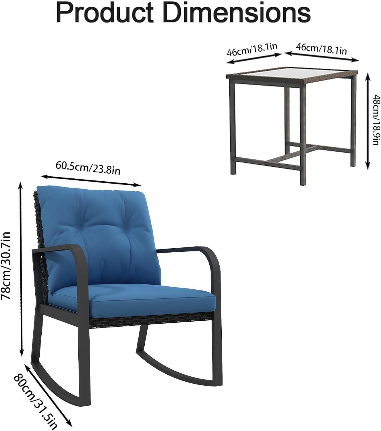 My Take on This 3-Piece Rocking Wicker Bistro Set