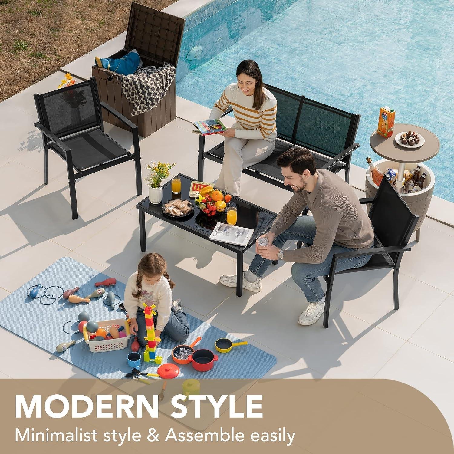 My Take on the Devoko 4-Piece Patio Set (Black)