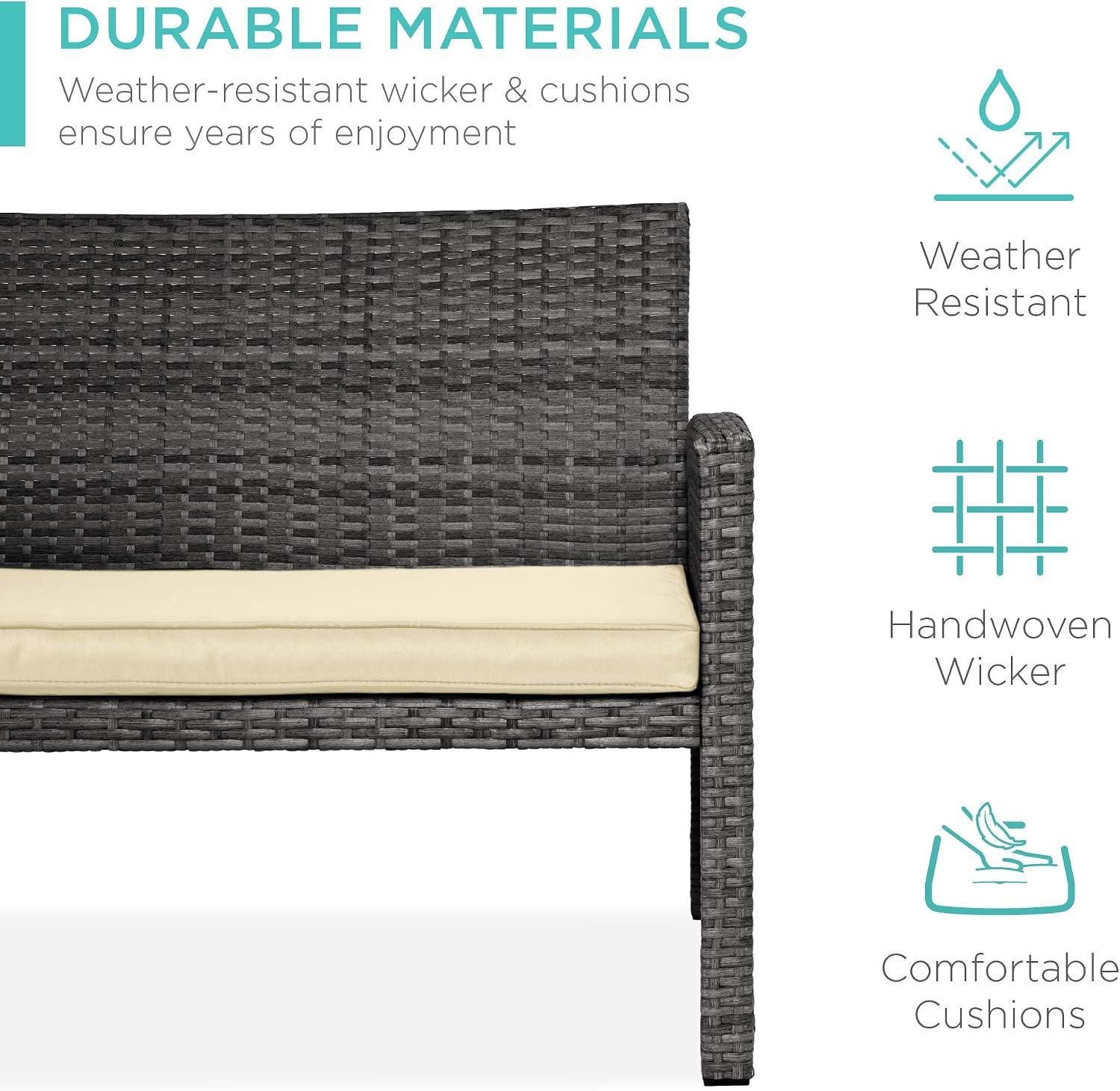 My Take: Best Choice 4-Piece Wicker Patio Set