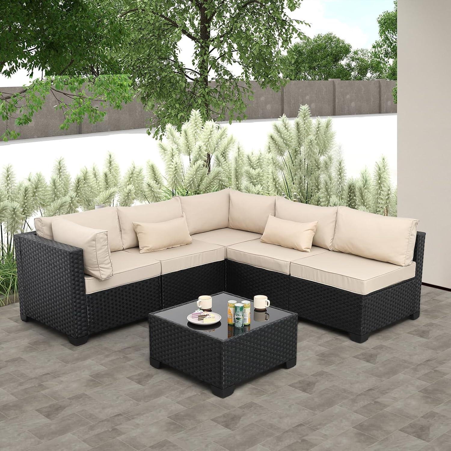 My Take on the Rattaner 6-Piece Wicker Sectional Set