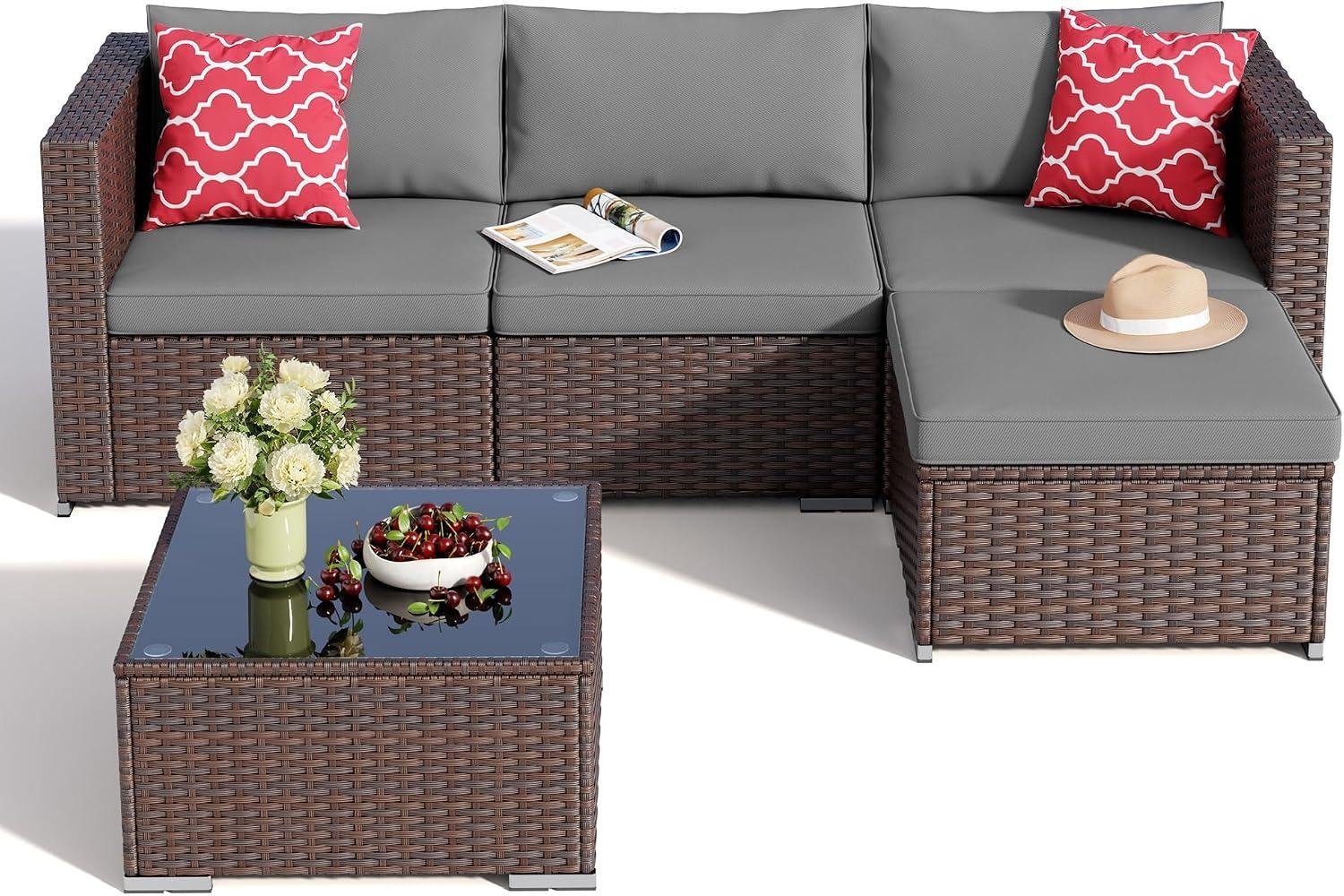 My Take on the Aiho Grey Wicker 5-Piece Patio Set