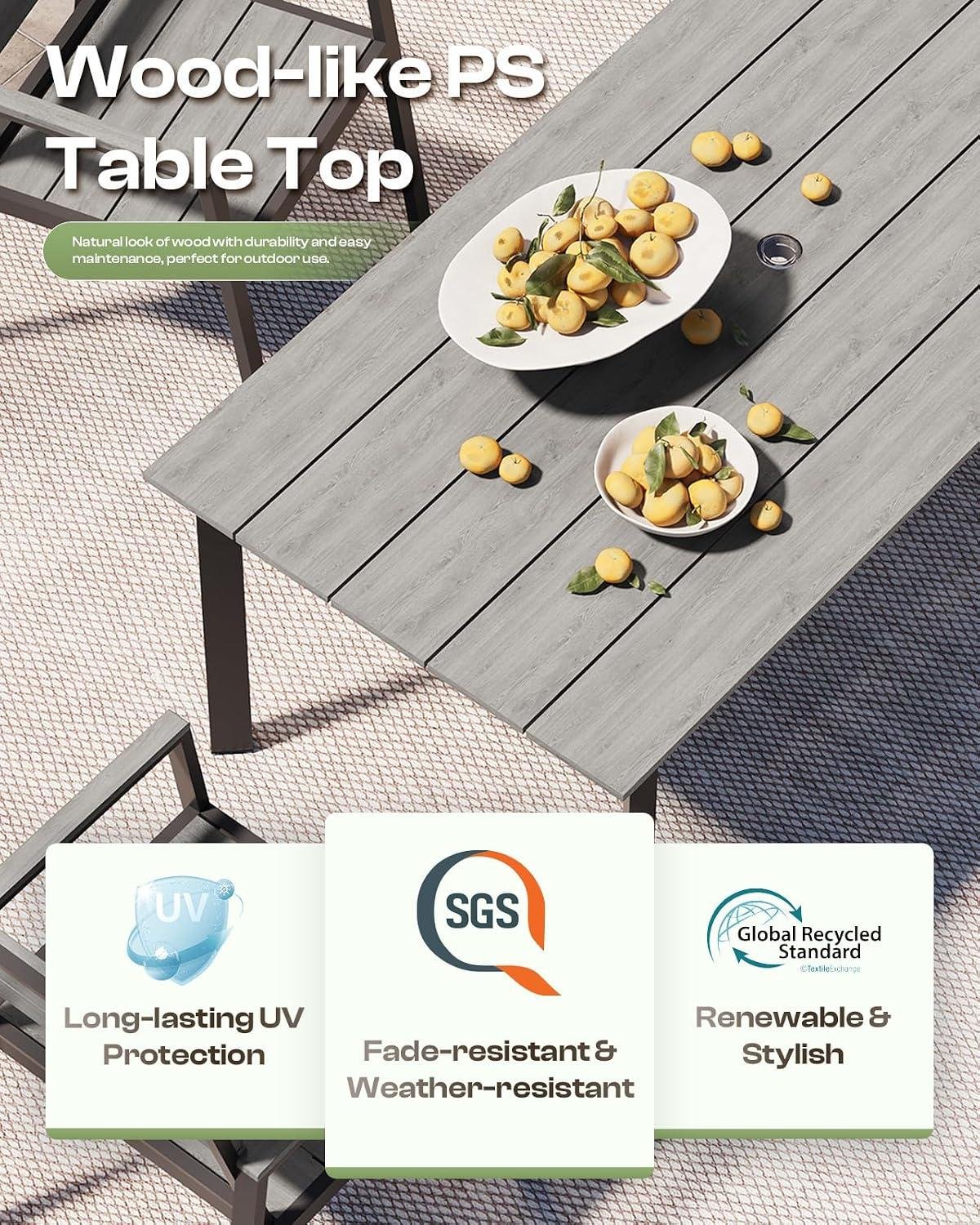 My Take on This Aluminum-HDPs Patio Dining Table