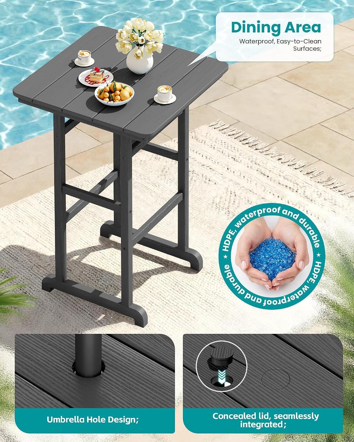 SERWALL ⁢HDPE Adirondack Bar ‍Set: My‍ Take