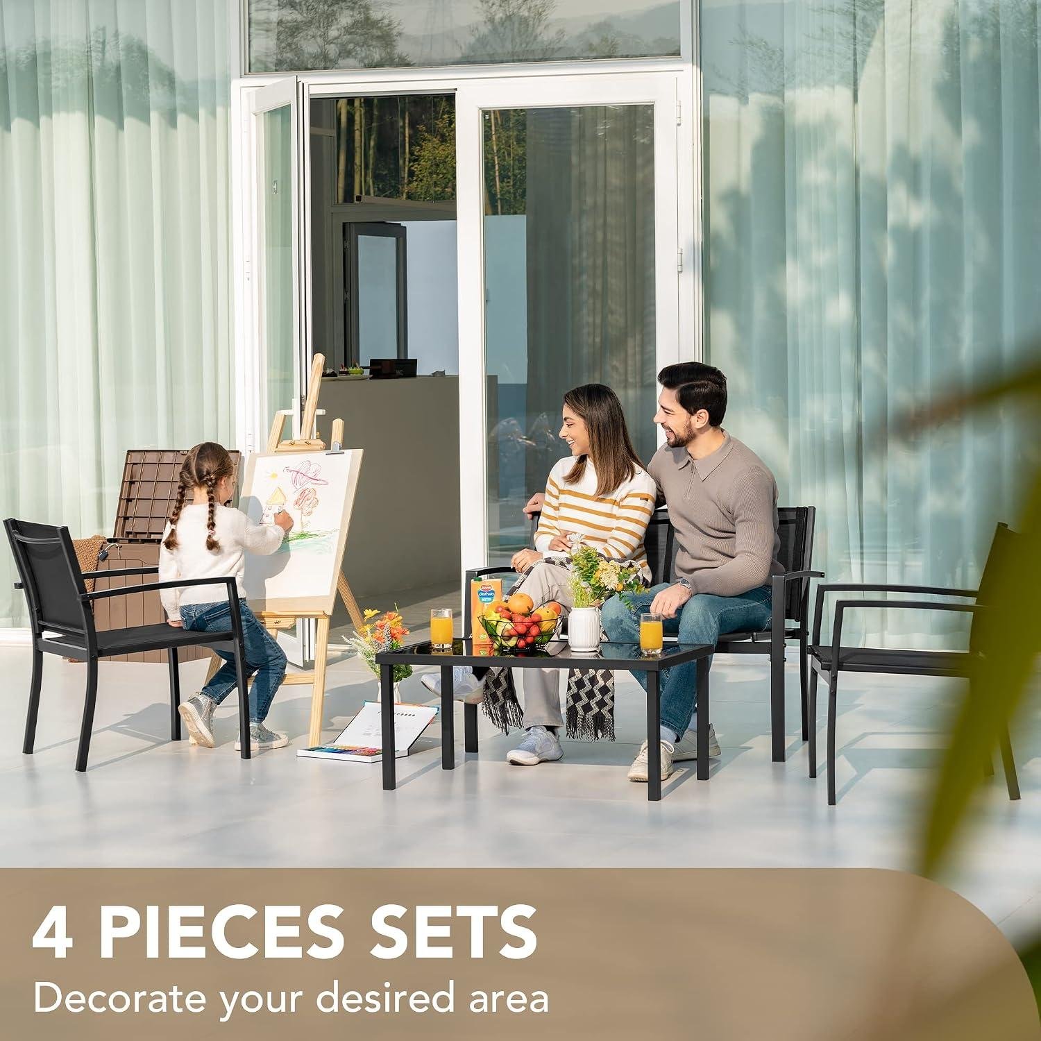 My Take on the Devoko 4-Piece Patio Set (Black)