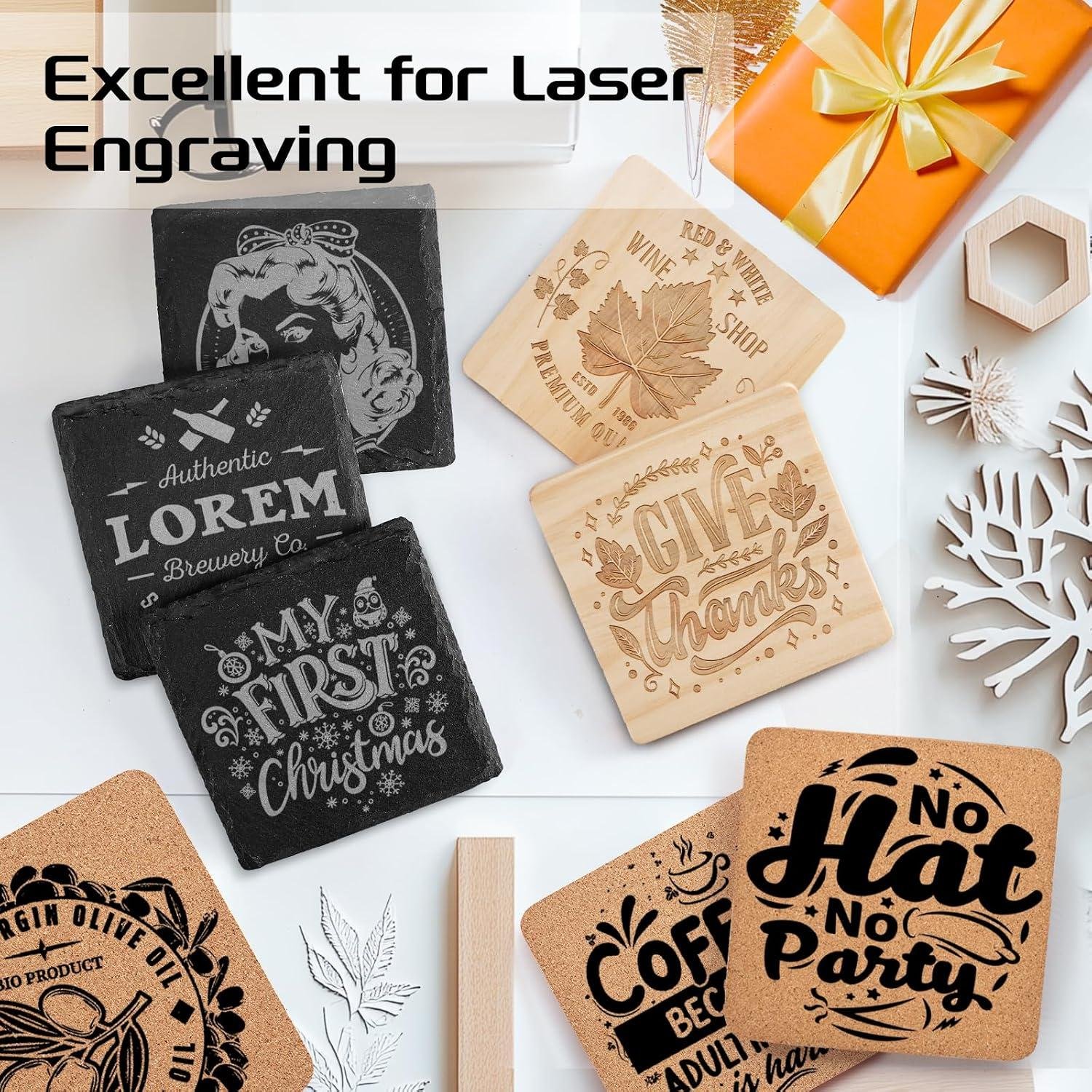 90PCS Laser Engraver Coasters Review: Right for Us?