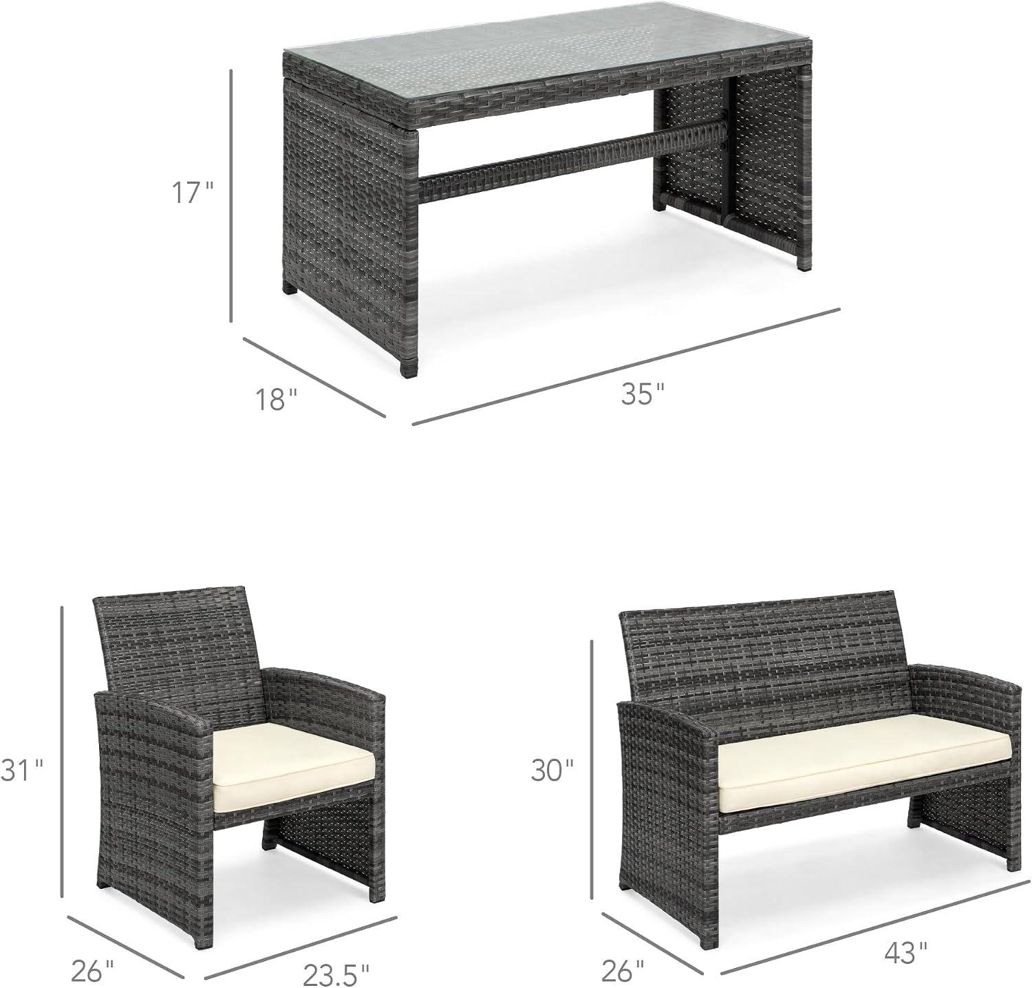 My Take: Best Choice 4-Piece Wicker Patio Set