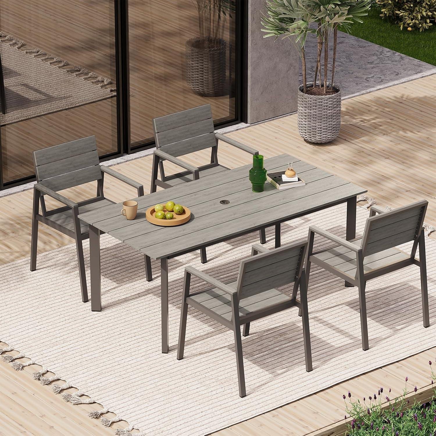My Take on This Aluminum-HDPs Patio Dining Table