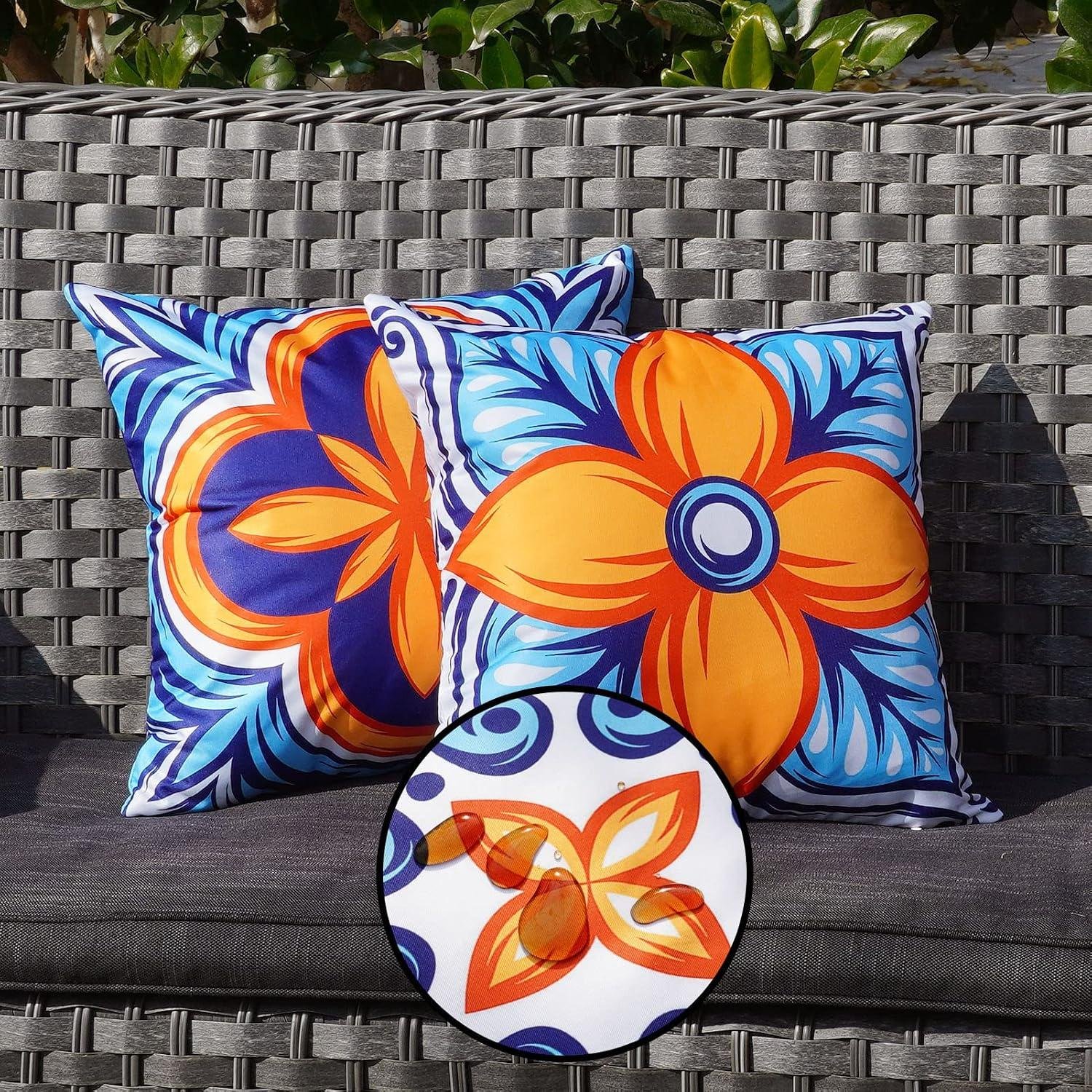 ONWAY Waterproof Boho Pillow Covers: My Patio Pick