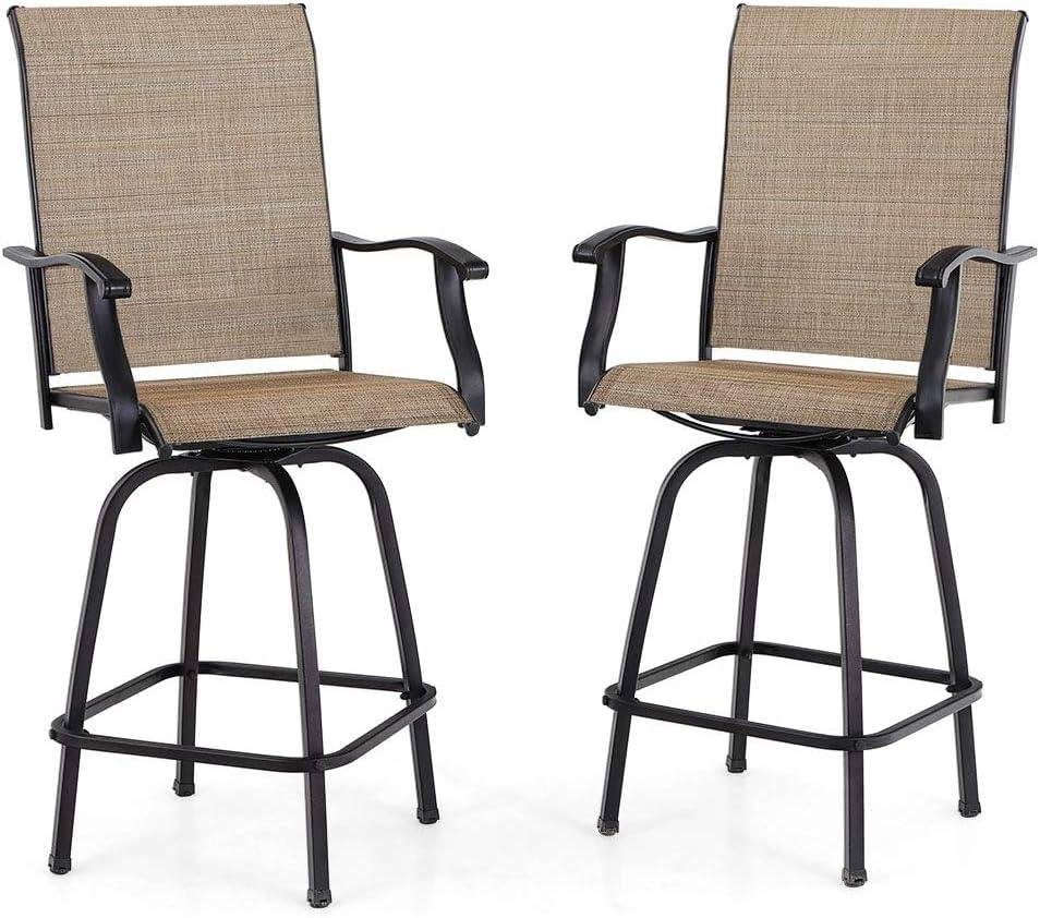 PHI VILLA Swivel Patio Bar Stools: My Take