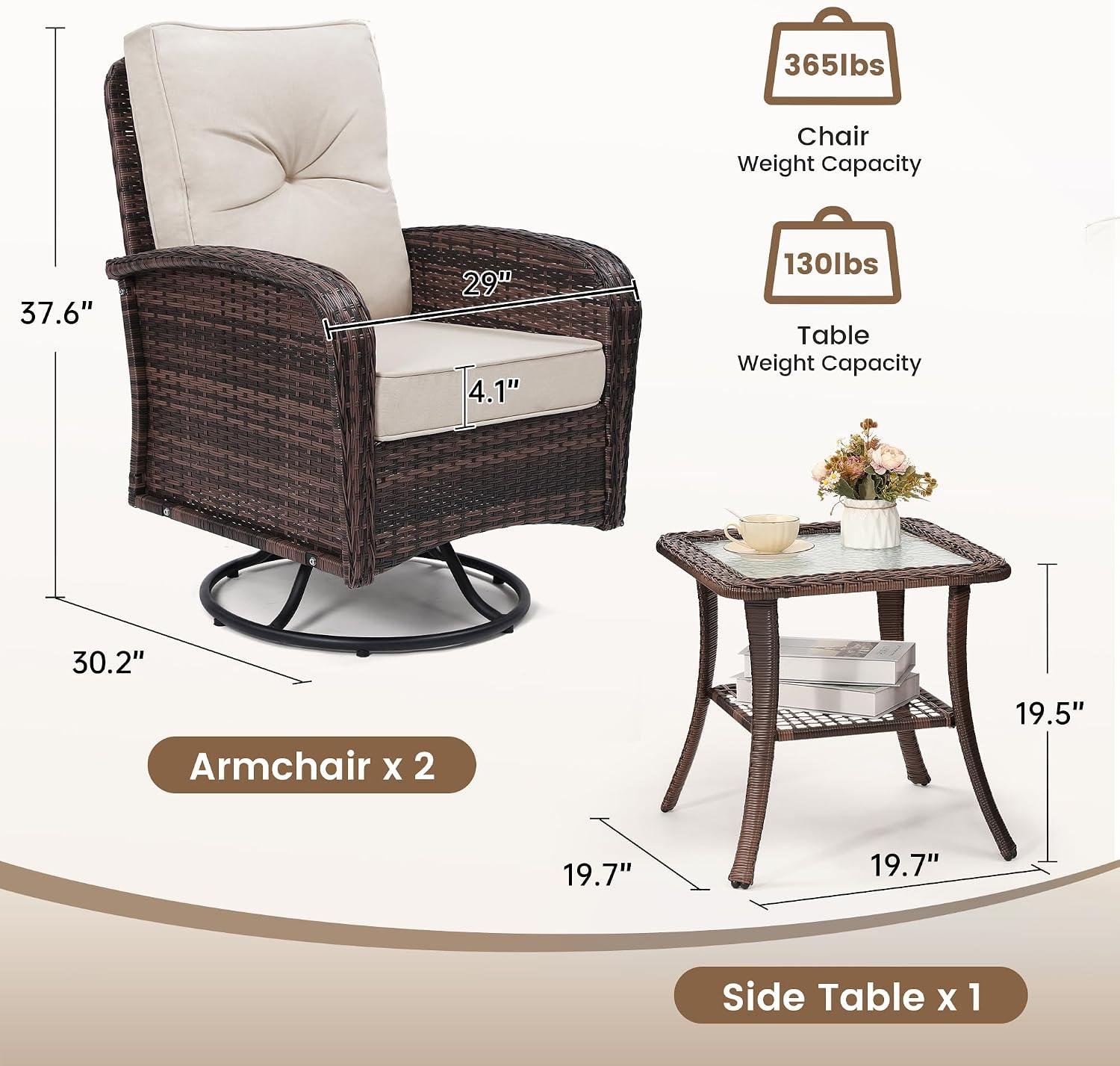 My Take on wildformers Swivel Glider Chair Set