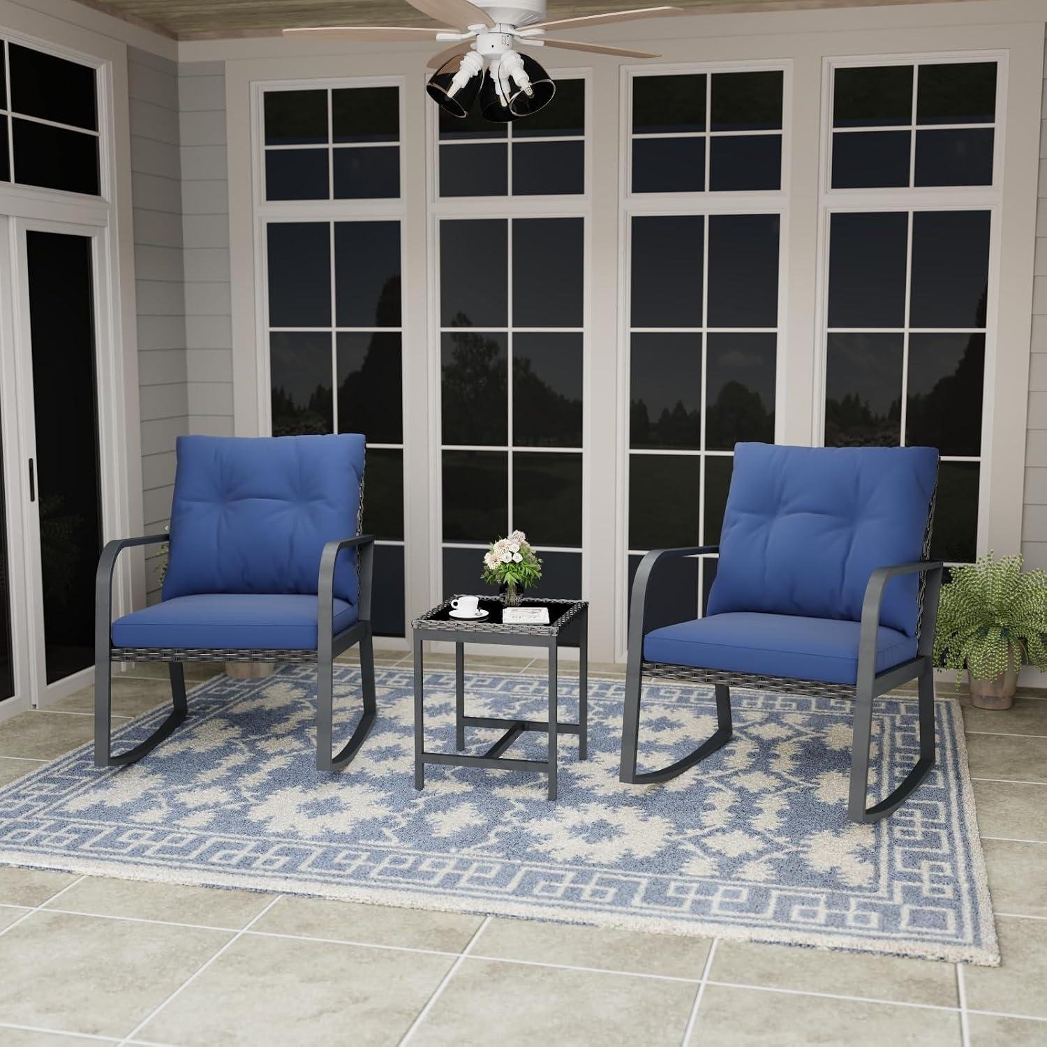 Rocking Bistro Patio Set Review: My Backyard Take
