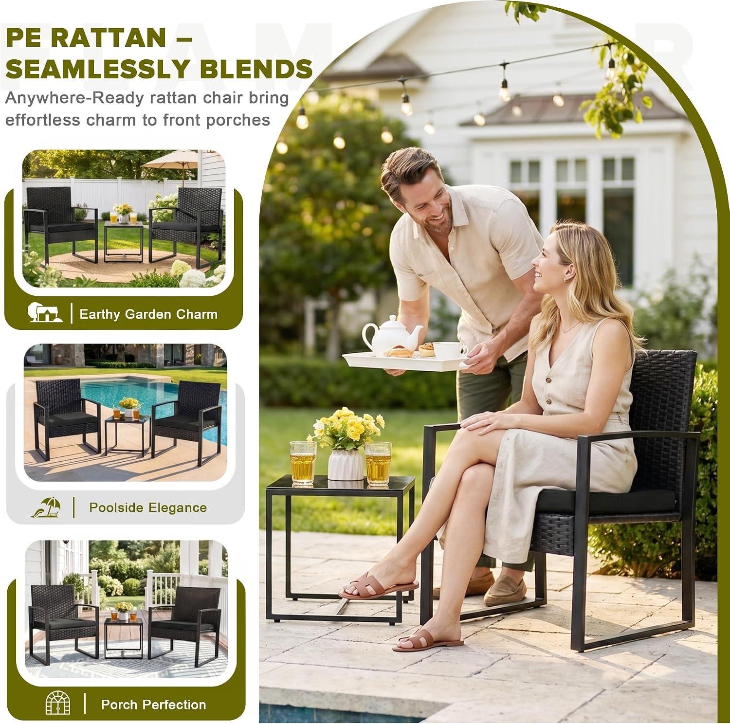 Flamaker 3-Piece Wicker Set: My Porch Takeaways