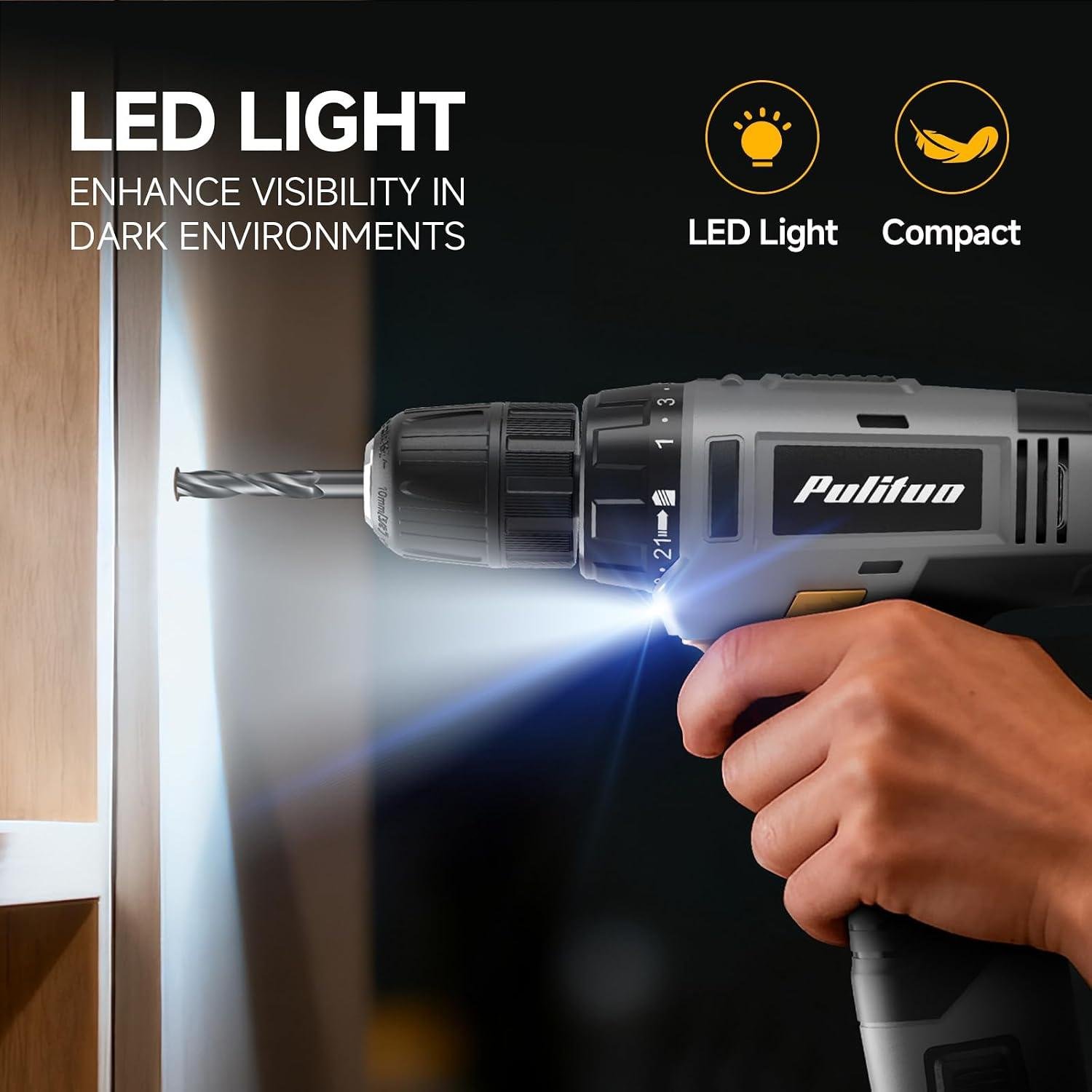 PULITUO 12V Cordless Drill Kit Review: Our Shop Fit?