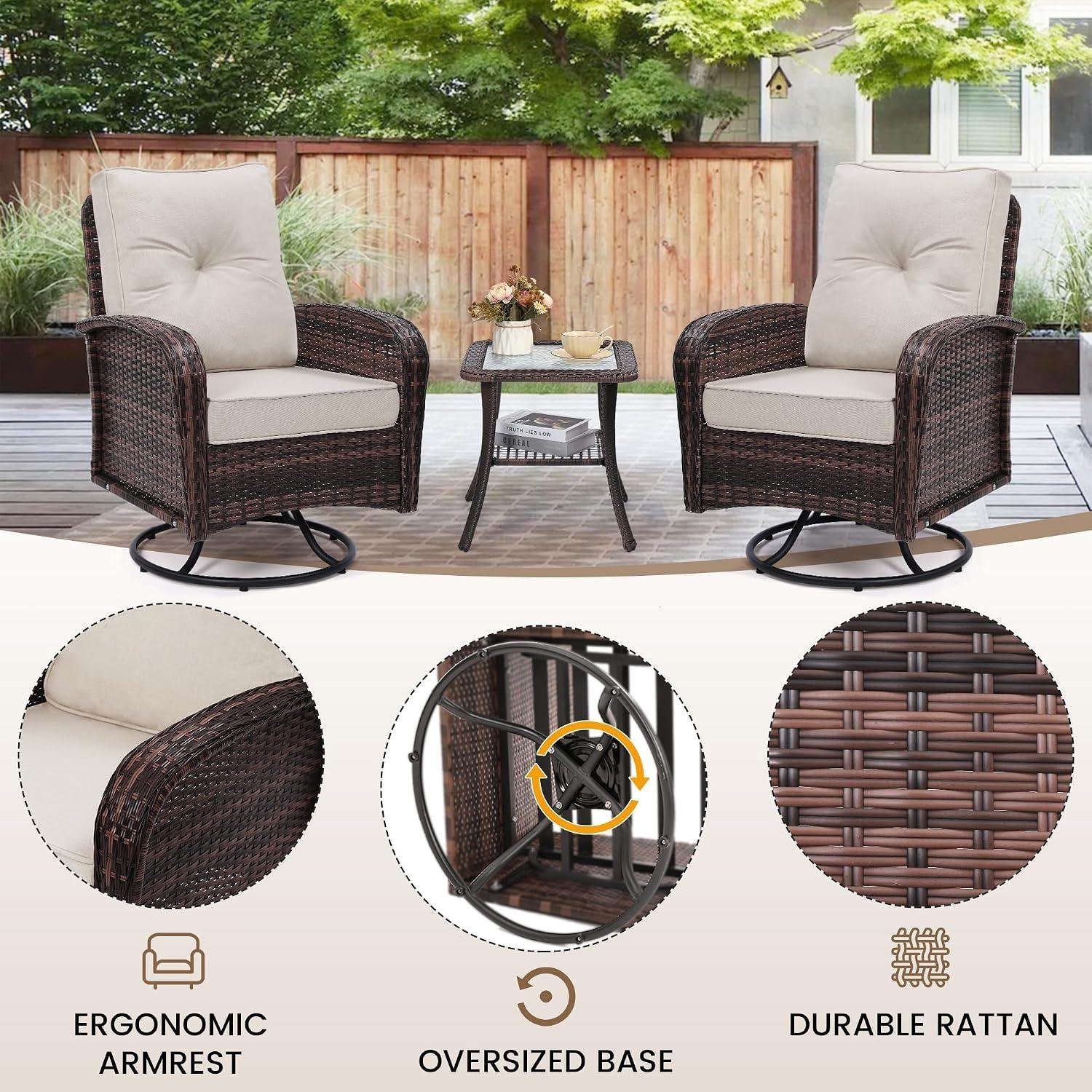 My Take on wildformers Swivel Glider Chair Set