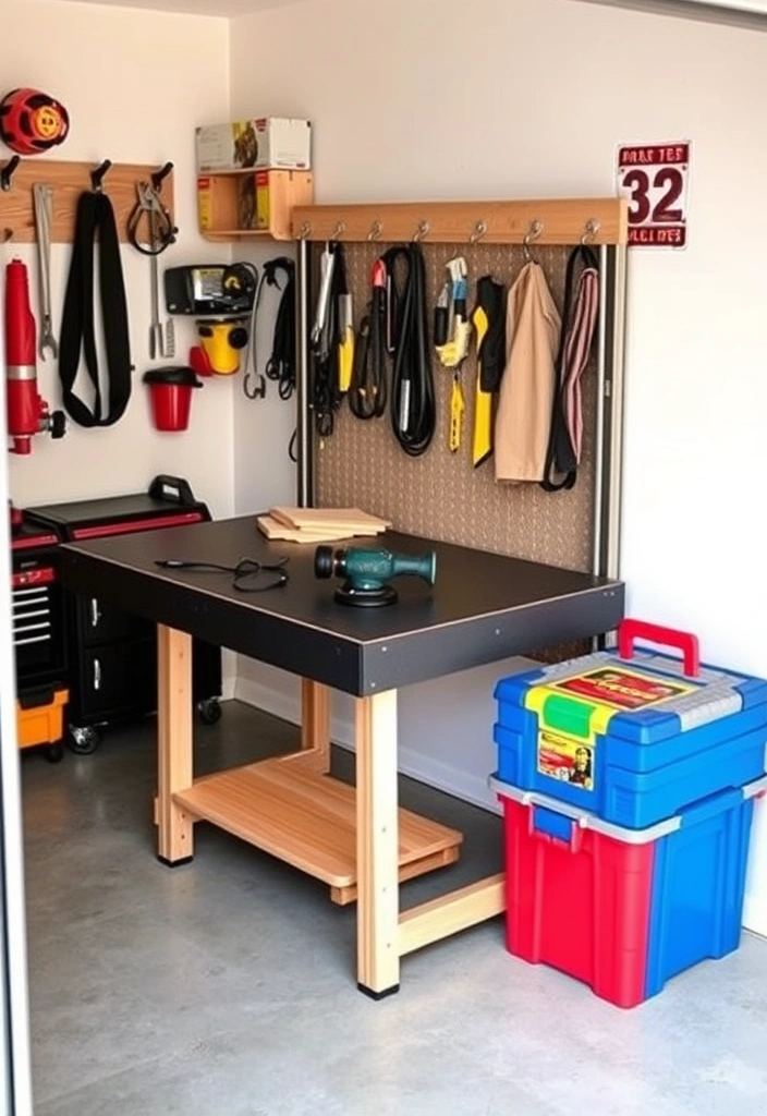 11 Inspiring Workbench Designs You Can Build Yourself (Get Ready to Be Inspired by #2!) - 2. Versatile Foldable Workbench