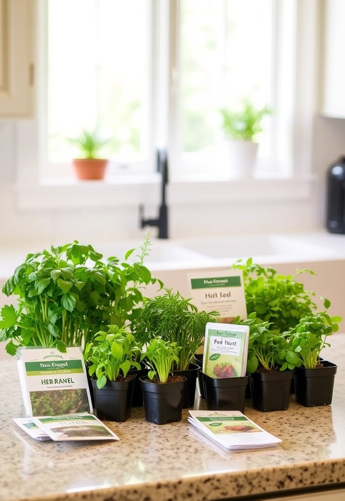 12 Easy Container Herb Garden Ideas That Will Transform Your Small Space! - 10. Indoor Herb Garden Kit