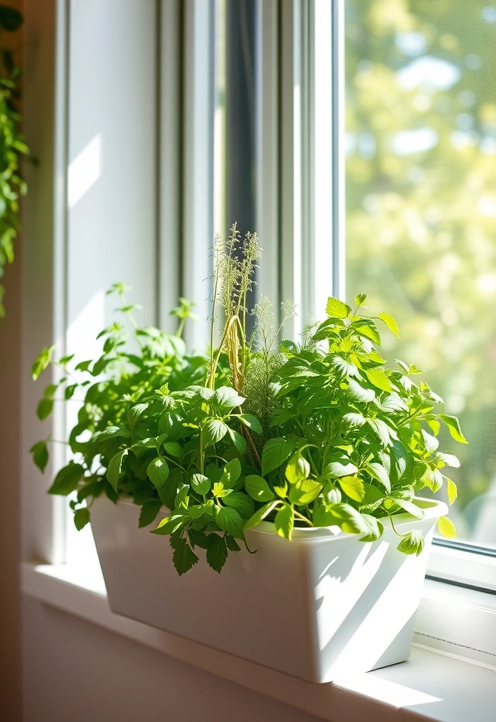 12 Easy Container Herb Garden Ideas That Will Transform Your Small Space! - 4. Window Box Herb Garden