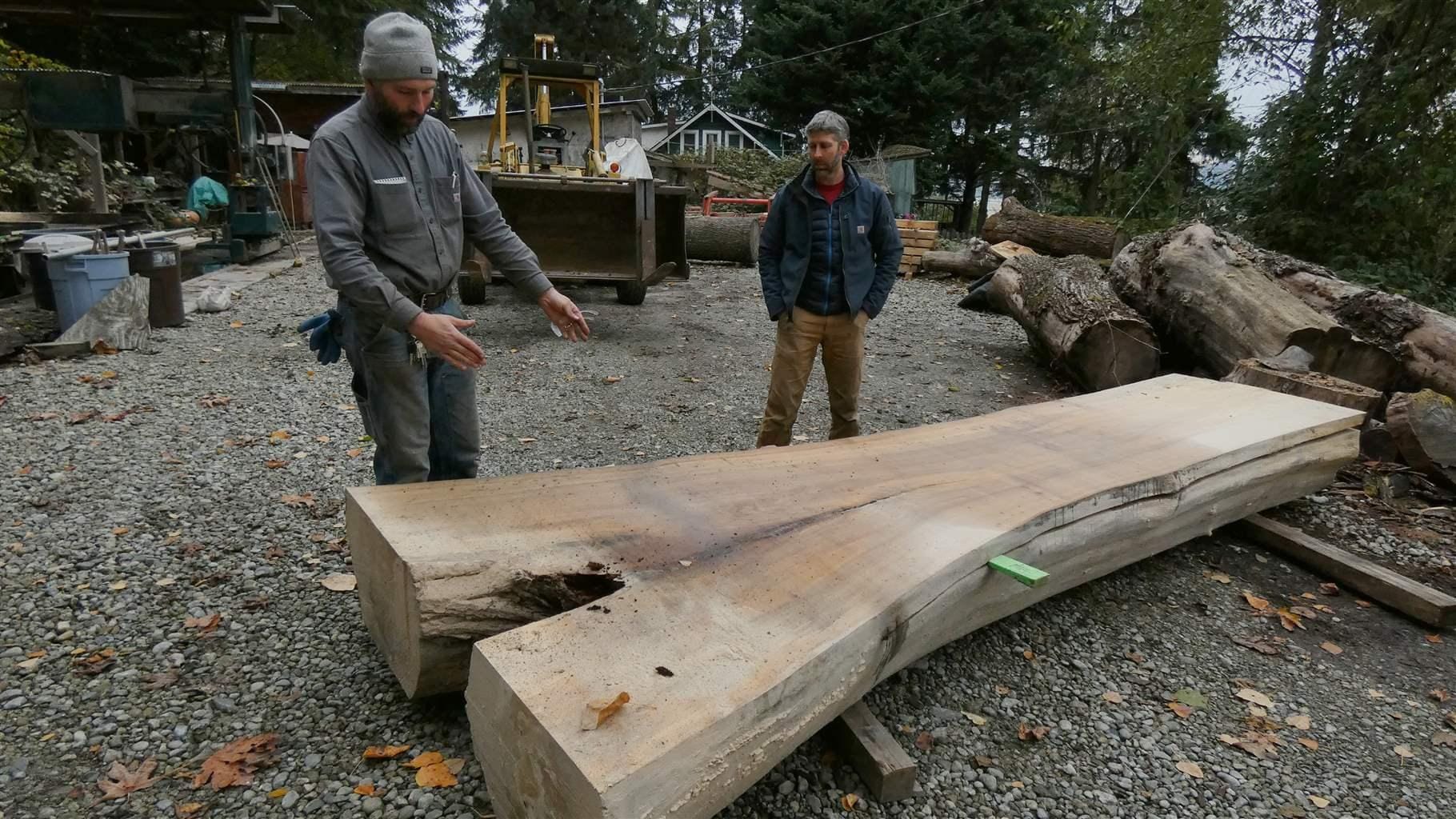 Woodworking outdoors
