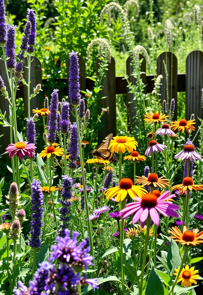 19 Stunning Herb Garden Designs That Will Make Your Neighbors Green with Envy! - 10. Pollinator-Friendly Herb Garden