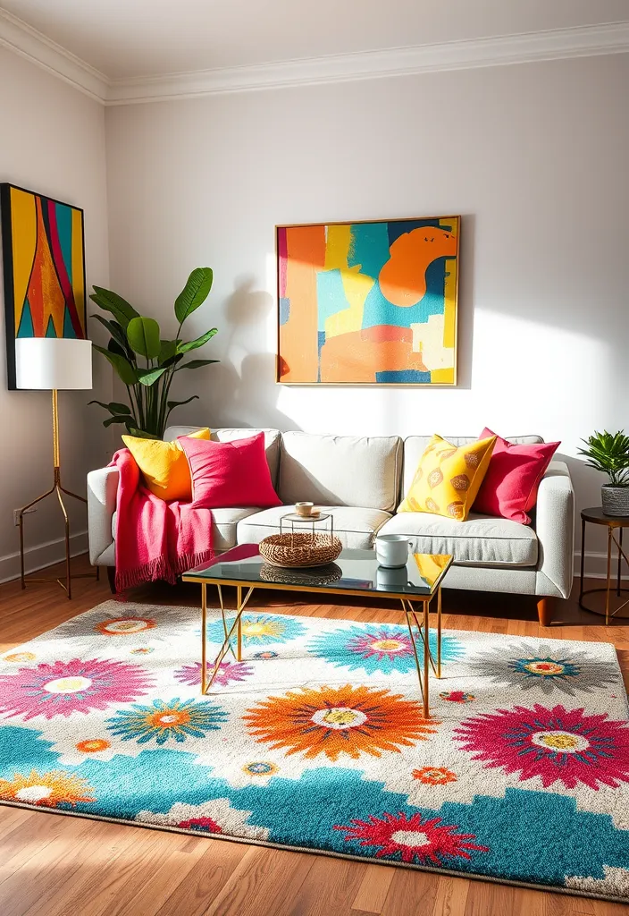 20 Living Room Ideas That'll Make You Want to Curl Up and Never Leave! (#12 Is a Game-Changer!) - 10. Color Pop