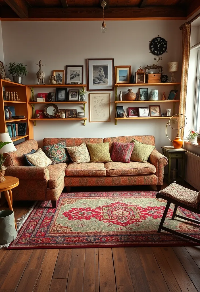 20 Living Room Ideas That'll Make You Want to Curl Up and Never Leave! (#12 Is a Game-Changer!) - 14. Vintage Vibes