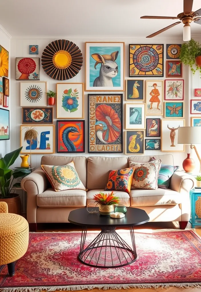 20 Living Room Ideas That'll Make You Want to Curl Up and Never Leave! (#12 Is a Game-Changer!) - 15. Artistic Expression