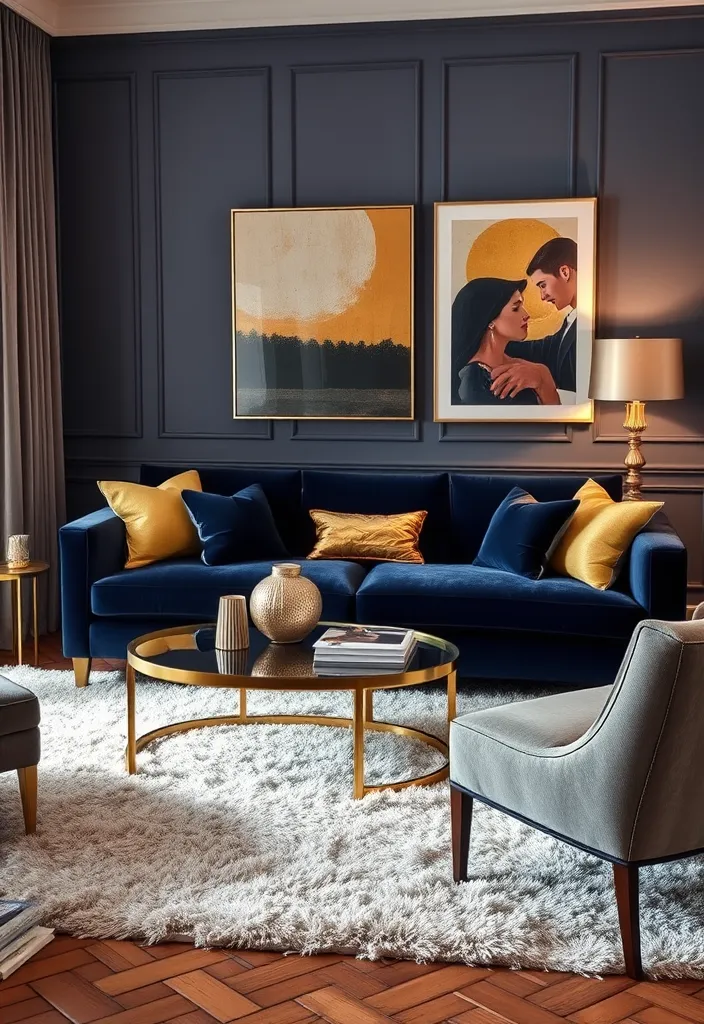 20 Living Room Ideas That'll Make You Want to Curl Up and Never Leave! (#12 Is a Game-Changer!) - 5. Luxe and Layered