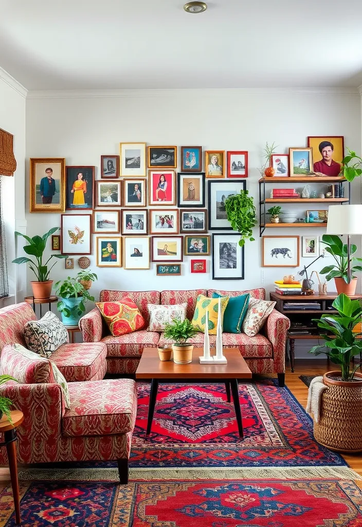 20 Living Room Ideas That'll Make You Want to Curl Up and Never Leave! (#12 Is a Game-Changer!) - 6. Eclectic Elegance