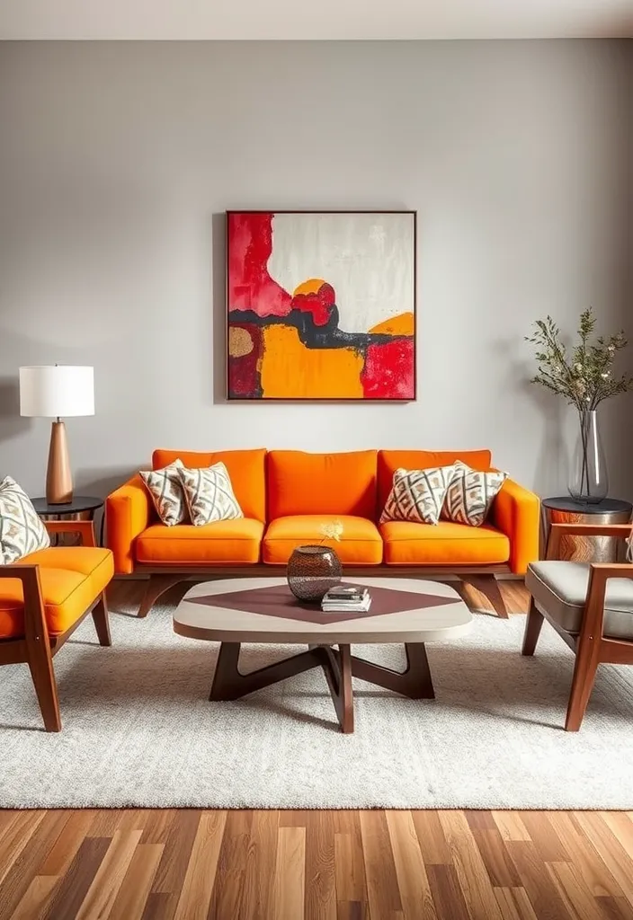20 Living Room Ideas That'll Make You Want to Curl Up and Never Leave! (#12 Is a Game-Changer!) - 8. Mid-Century Modern