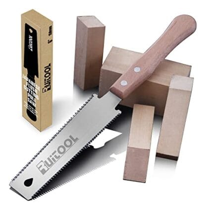 RUITOOL 6 Inch Japanese Pull Saw Ryoba Double Edge SK5 Blade Woodworking