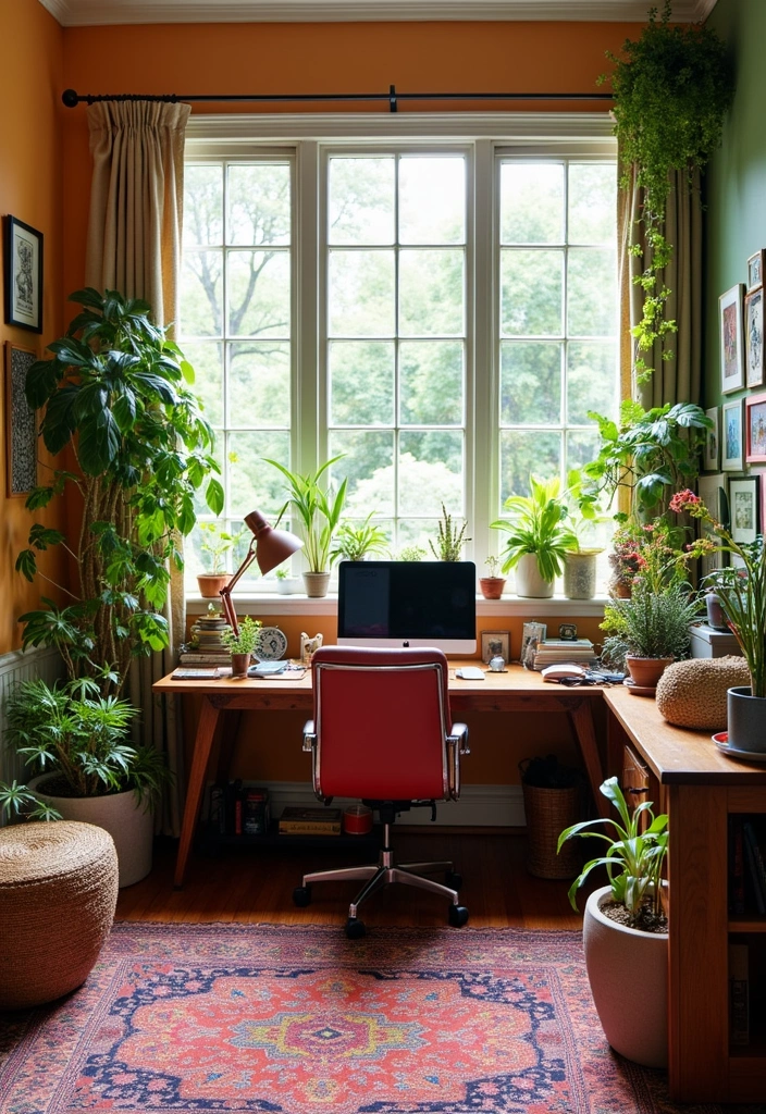 10 Inspiring Home Office Designs That'll Boost Your Productivity (You Won't Believe #4!) - 10. Eclectic Fusion