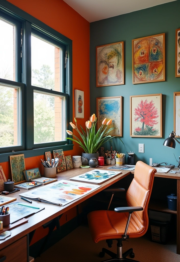 10 Inspiring Home Office Designs That'll Boost Your Productivity (You Won't Believe #4!) - 7. Artistic Expression
