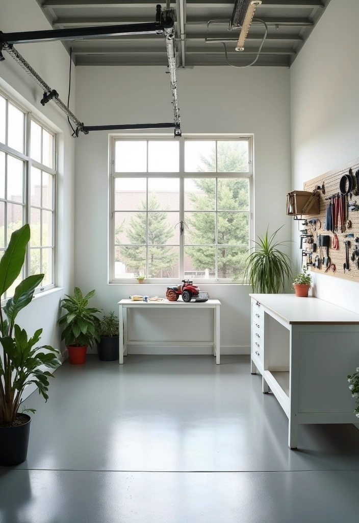 12 Inspiring Garage Workspaces That'll Make Every DIYer Drool (Get Ready to Create Magic!) - 1. The Minimalist's Dream