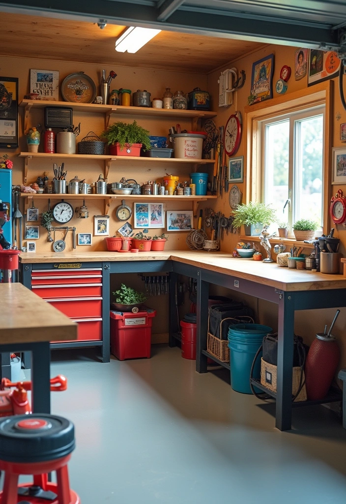 12 Inspiring Garage Workspaces That'll Make Every DIYer Drool (Get Ready to Create Magic!) - 12. The Family DIY Hub
