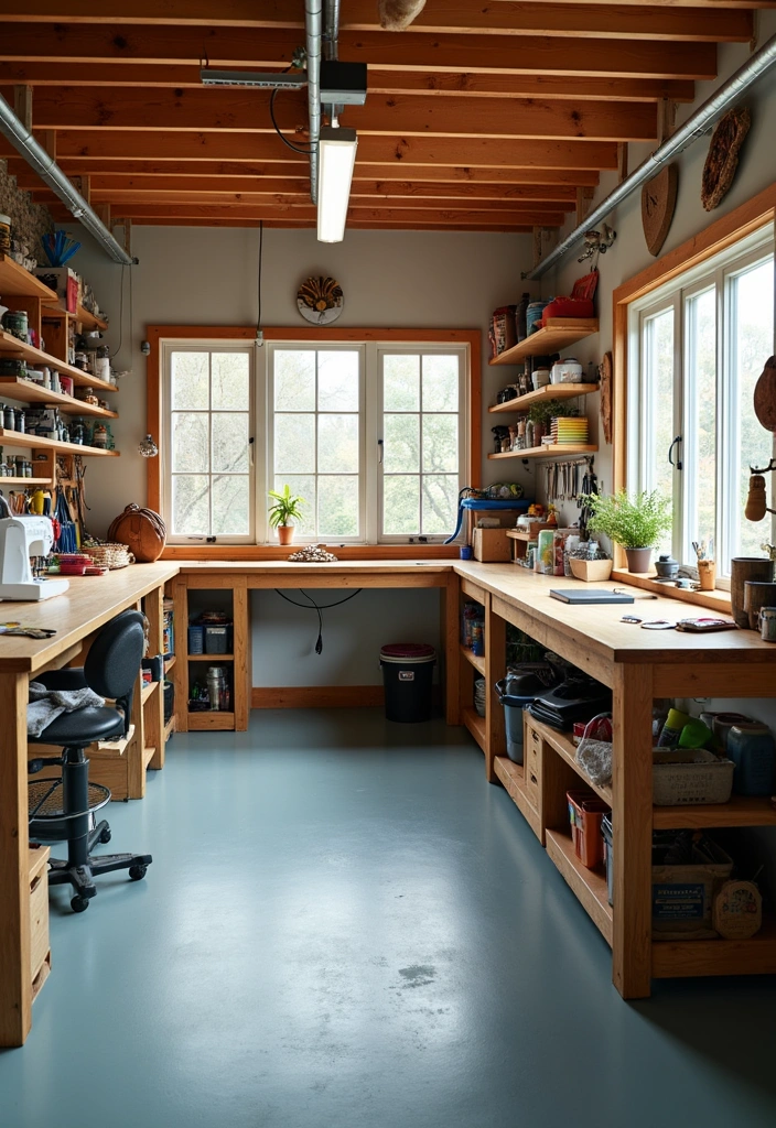 12 Inspiring Garage Workspaces That'll Make Every DIYer Drool (Get Ready to Create Magic!) - 6. The Multi-Functional Haven