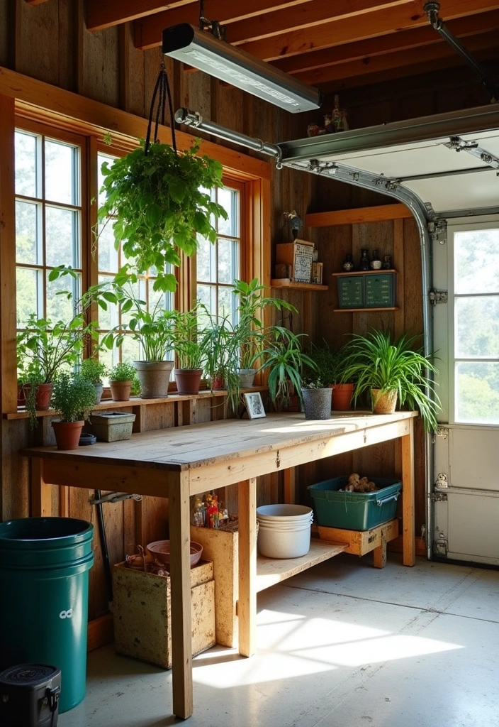 12 Inspiring Garage Workspaces That'll Make Every DIYer Drool (Get Ready to Create Magic!) - 7. The Eco-Friendly Workshop
