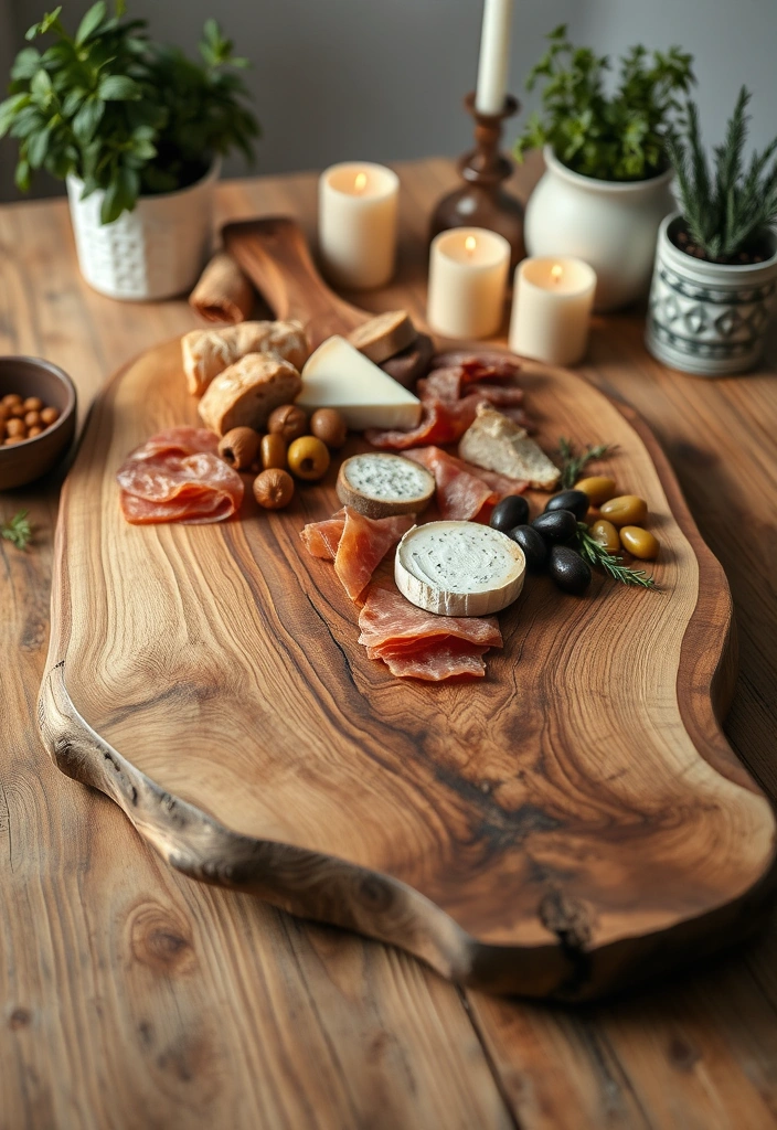 12 Stunning Rustic Cutting Boards That Will Transform Your Kitchen (You Won't Believe #5!) - 2. The Live Edge Beauty