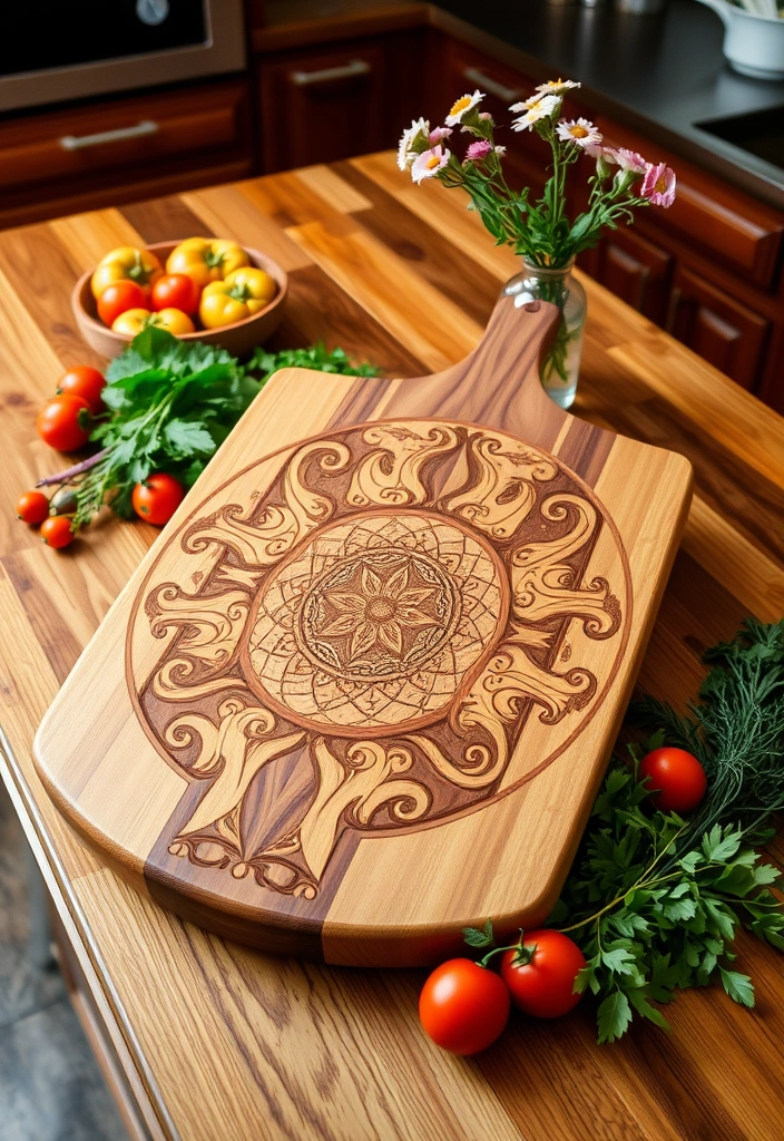 12 Stunning Rustic Cutting Boards That Will Transform Your Kitchen (You Won't Believe #5!) - 3. The Carved Artistry